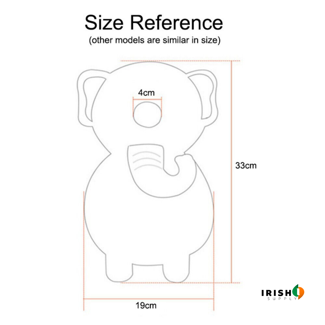 Irish Supply, HEADPROTECTOR Toddler Baby Head Protection Cushion Backpack