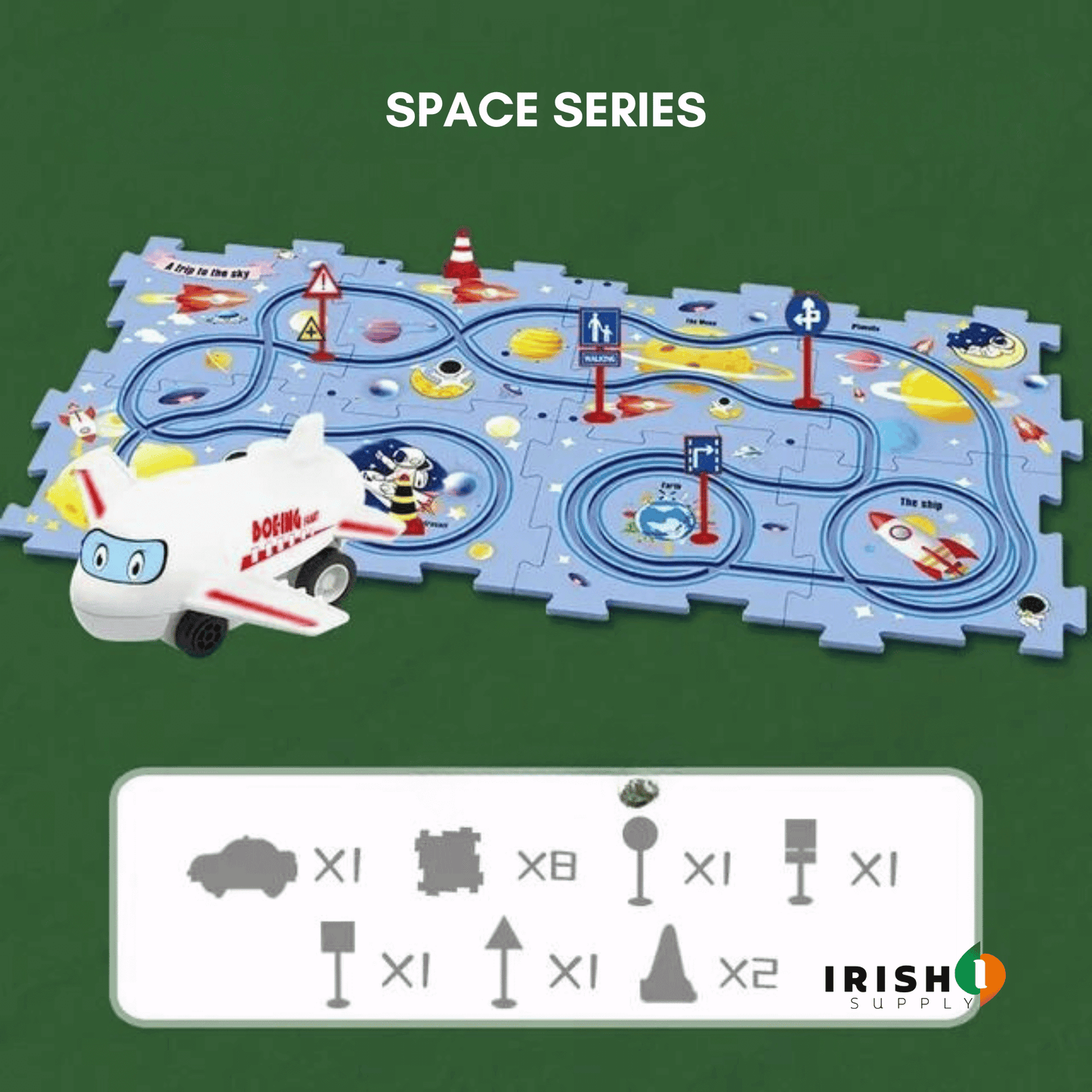 TRAMCRAFT Kids Car Track Set