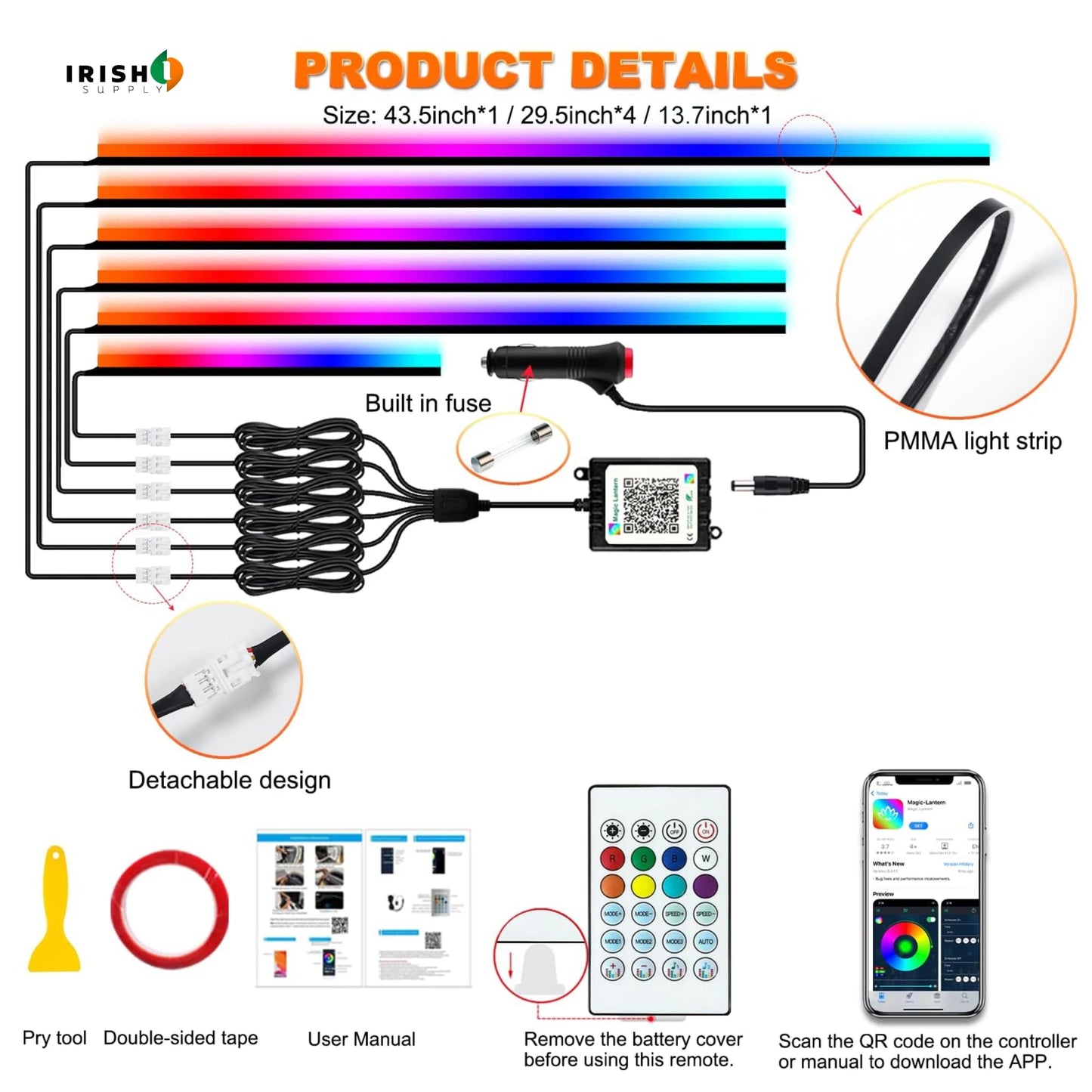 DRIFTLUX RGB Car Mood Lighting System