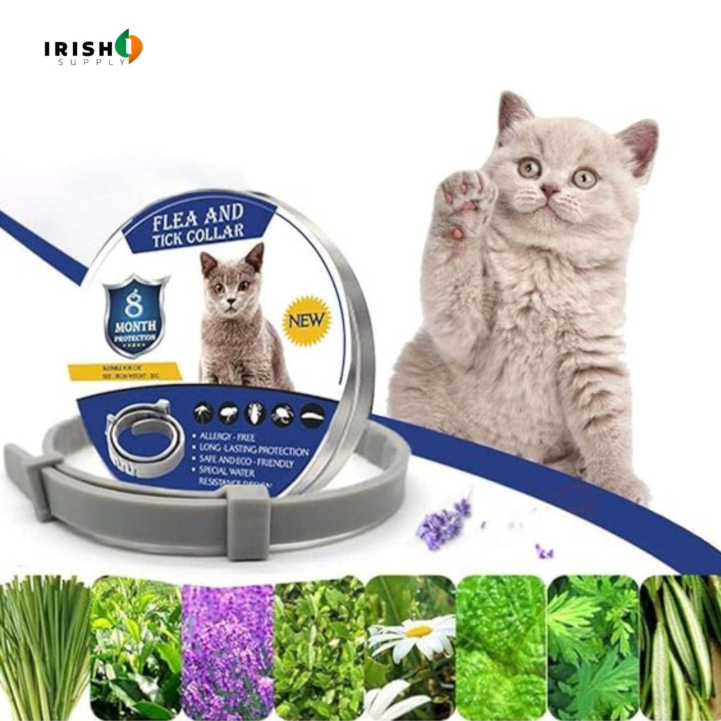 FURGUARD Lightweight Pet Bug Repellent Collar