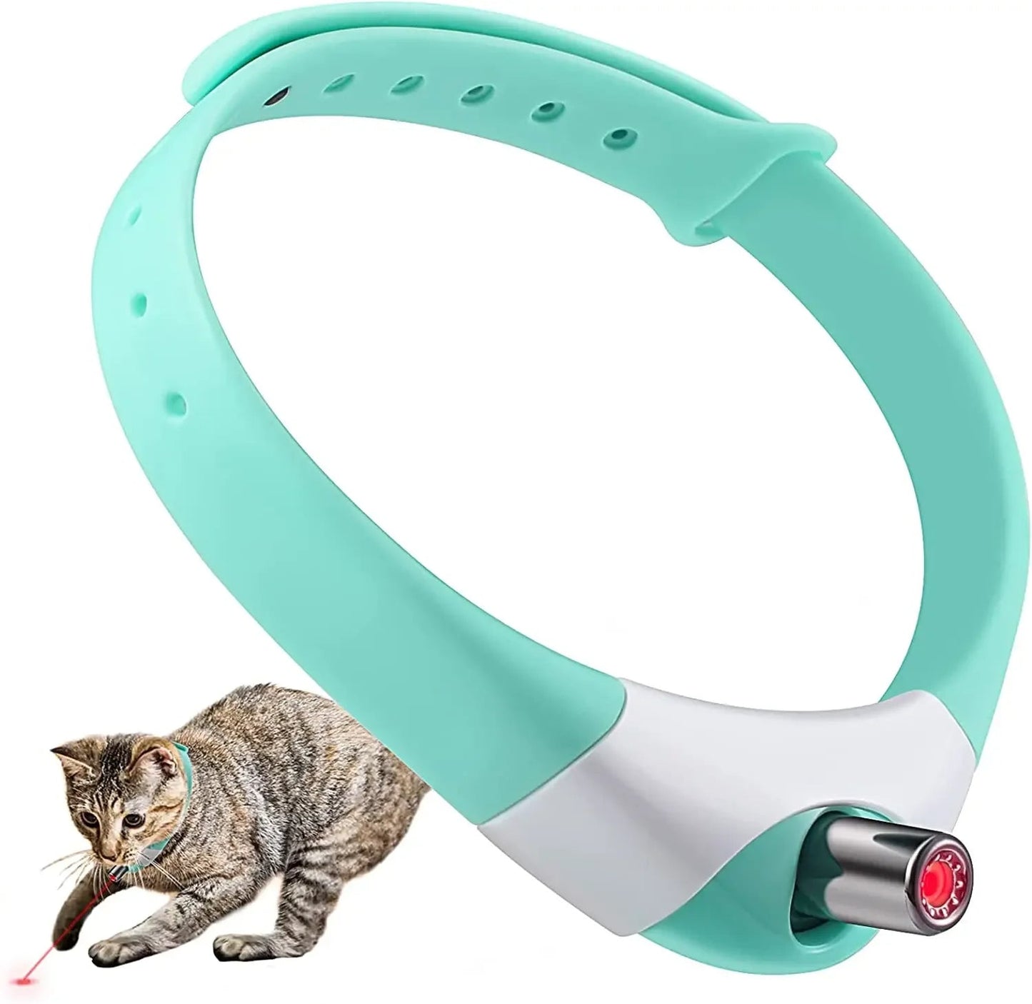 CLAWVER Interactive USB Rechargeable Cat Laser Collar
