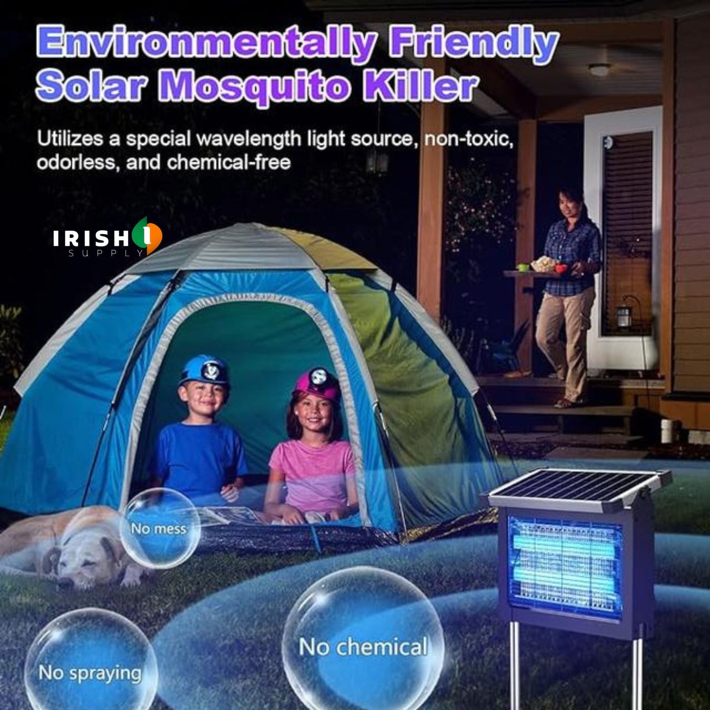 ZAPTRA Solar Outdoor Insect Eliminator