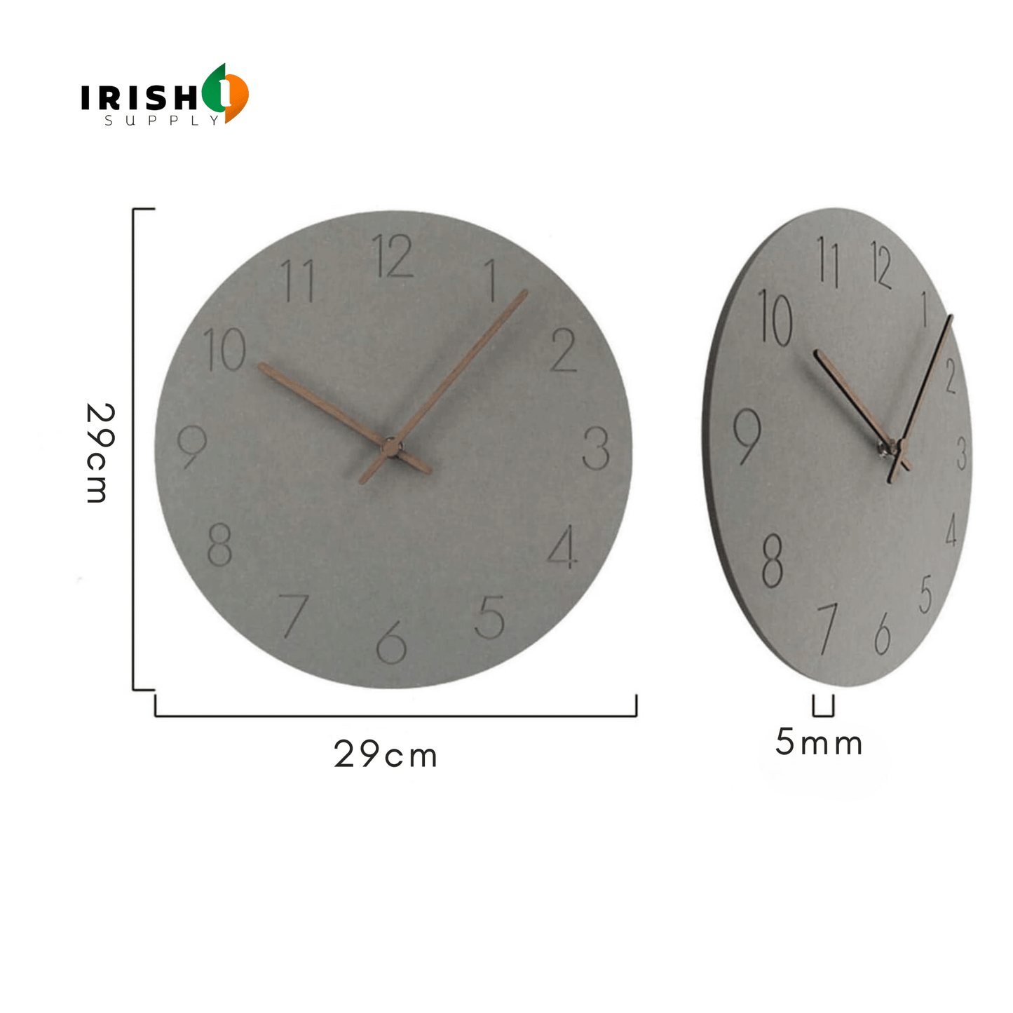 SCANDITIME Minimalist Norwegian wall clock