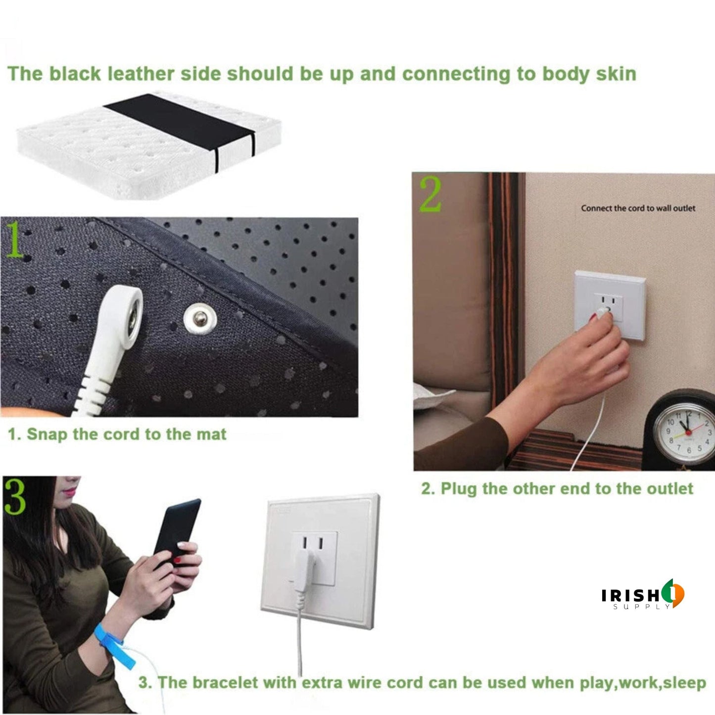 STATICURE Leather Electrostatic Grounding Pad