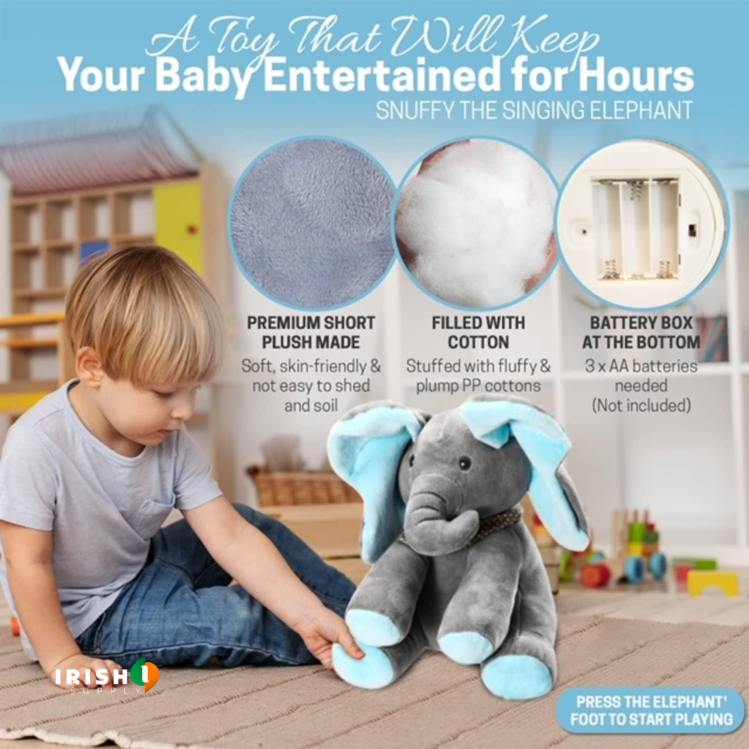 LILGIGGLE Elephant Singing Plush Toy