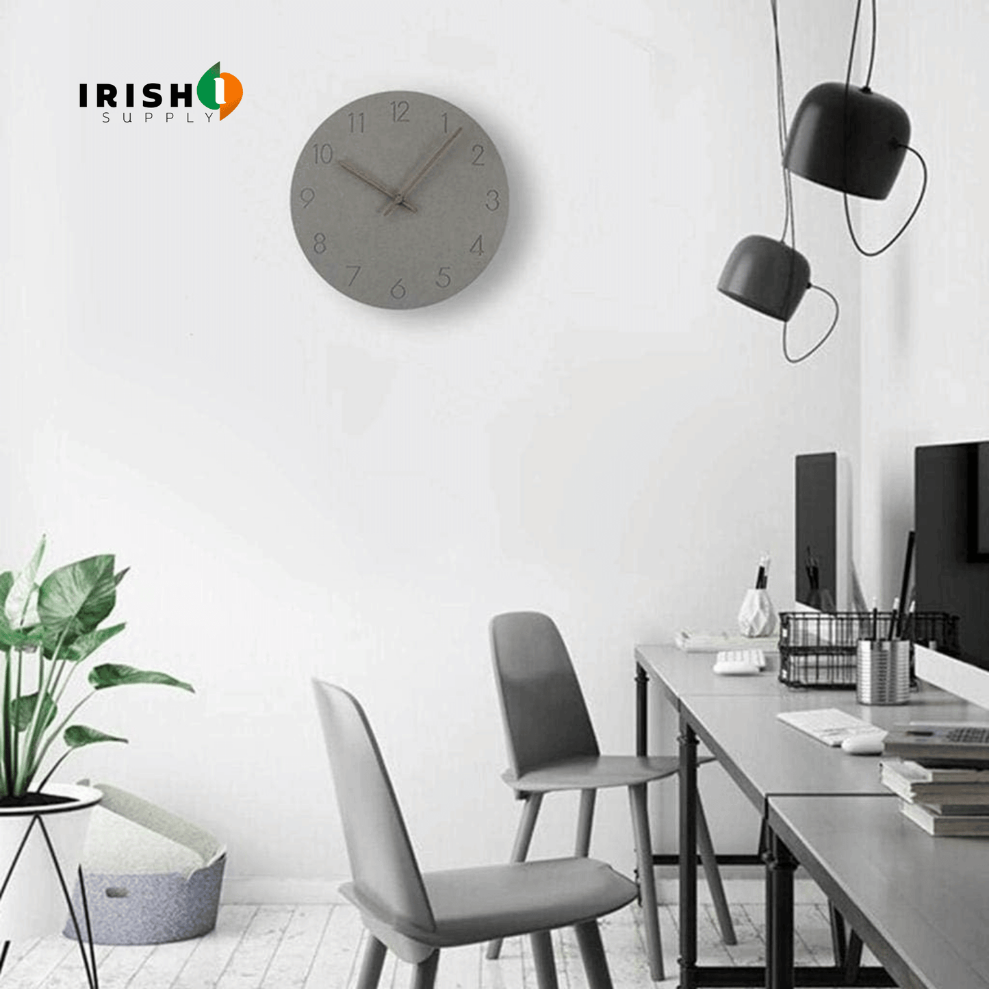 SCANDITIME Minimalist Norwegian wall clock