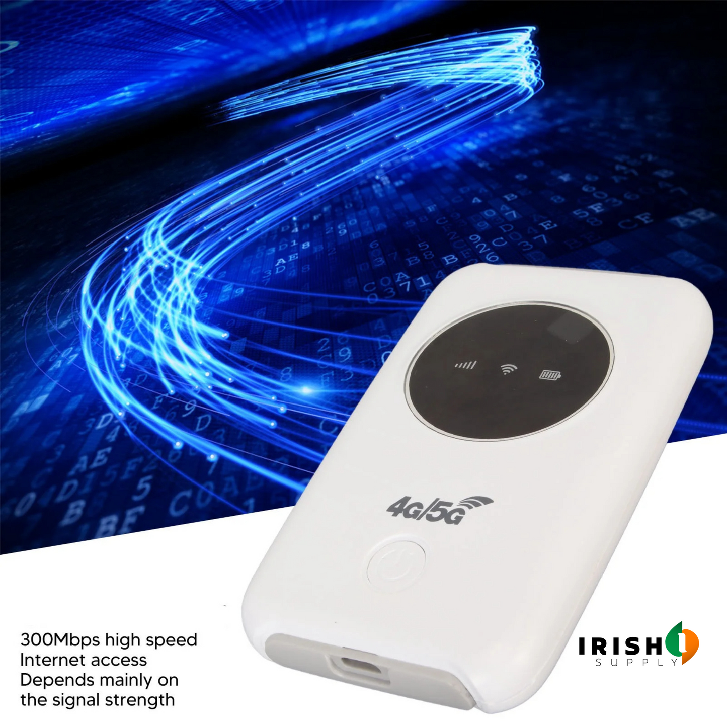 SPEEDFI 300Mbps 4G/5G Portable Wireless WiFi Router (3200mAh)