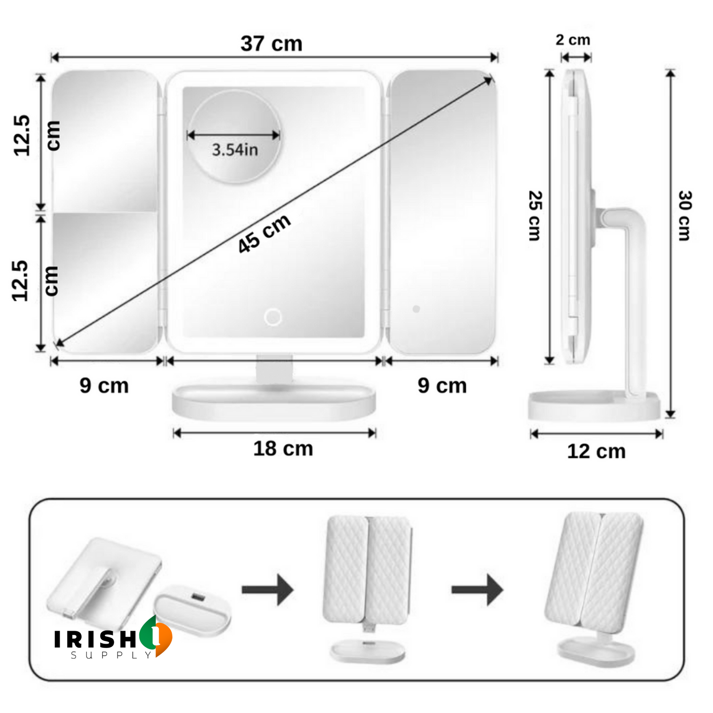 LUMIFOLD Tri-Light Mirror Precision
