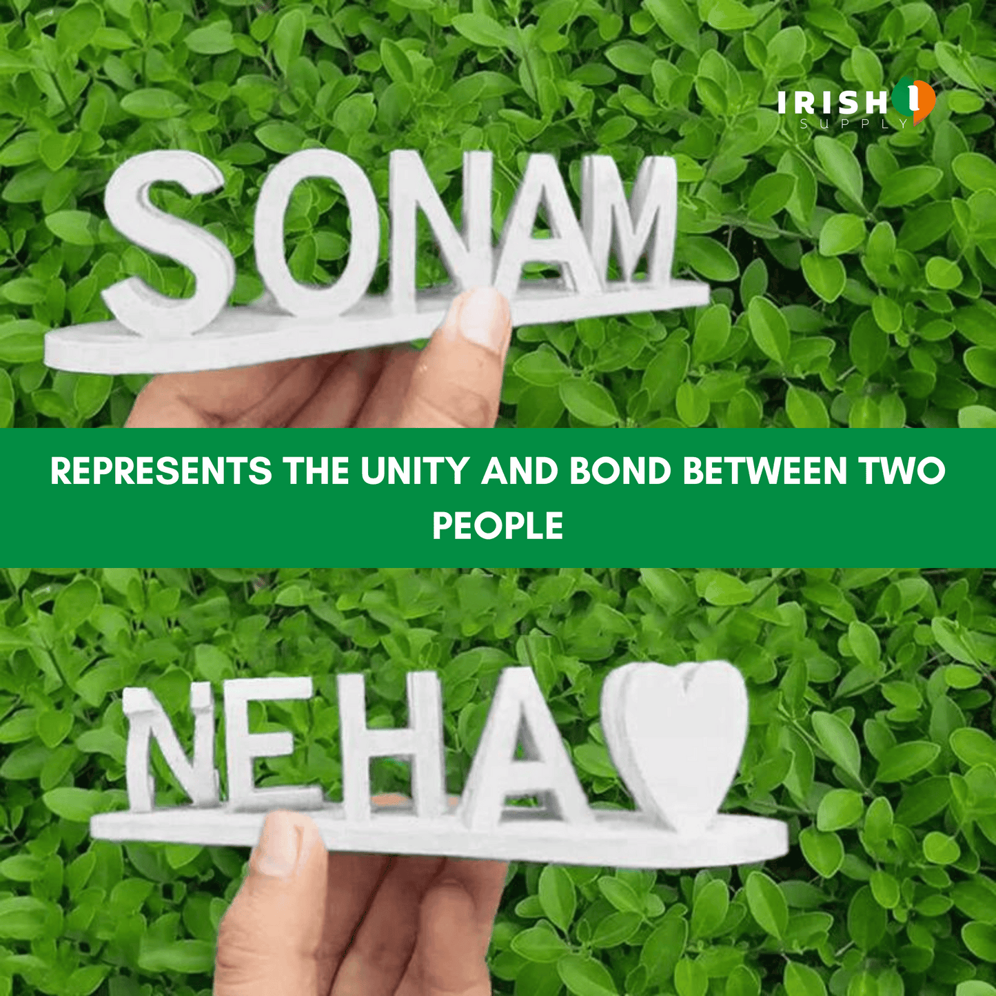 ILLUSIONNAME 3D printed Dual Names