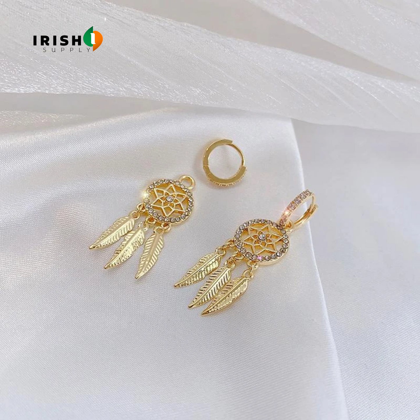 LUNARA  Exquisite Dream Catcher Dangle Earrings