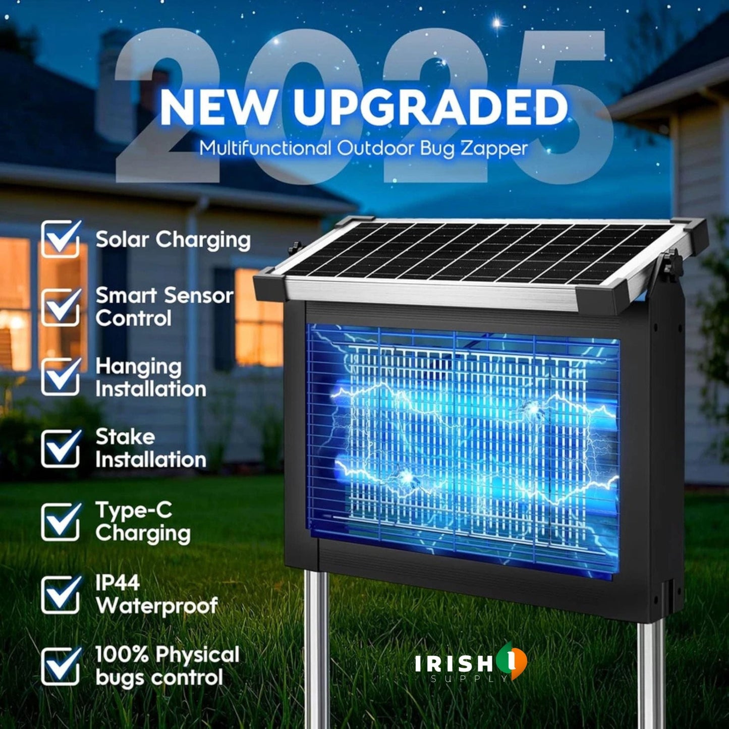 ZAPTRA Solar Outdoor Insect Eliminator
