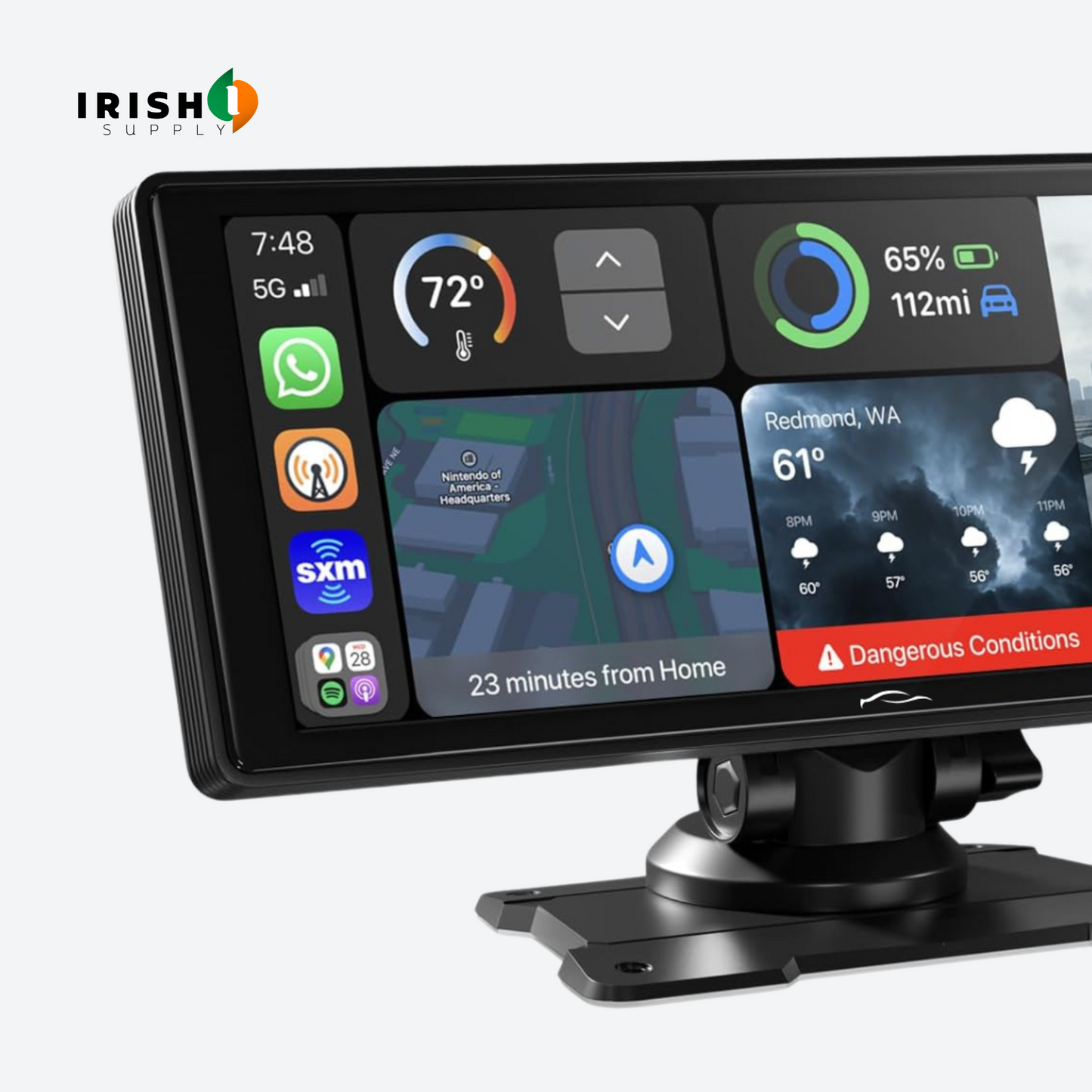 VISIONARY 10.26 Inch Car DVR Carplay Android Auto Dashcam