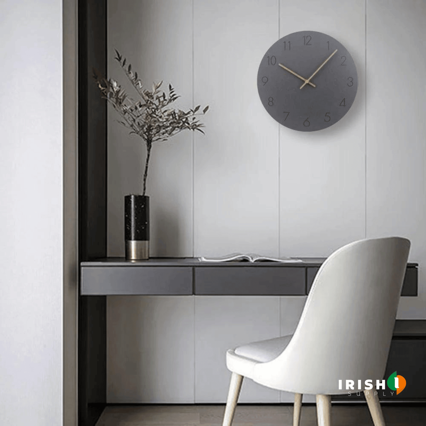 SCANDITIME Minimalist Norwegian wall clock