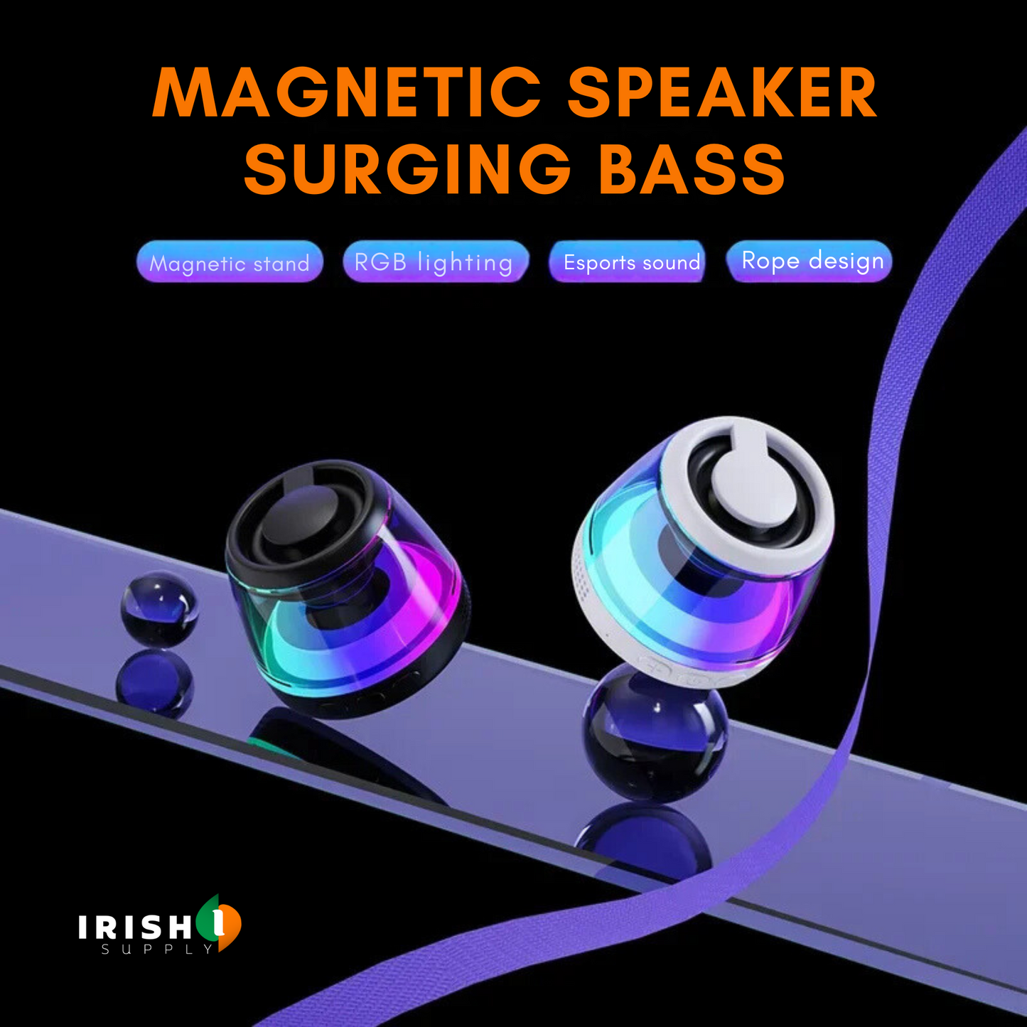 SOUNDRING Wireless Sound Box Magnetic Bluetooth Speaker