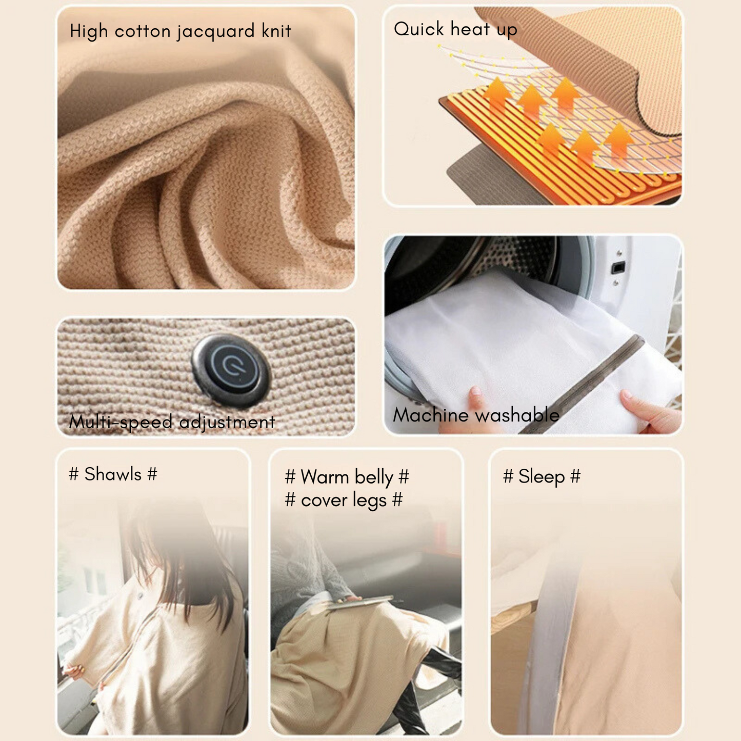 WARMIFY Portable Heating Blanket
