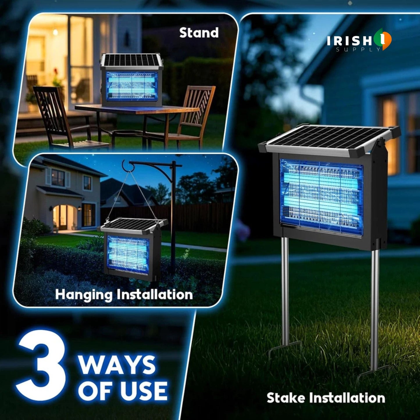 ZAPTRA Solar Outdoor Insect Eliminator
