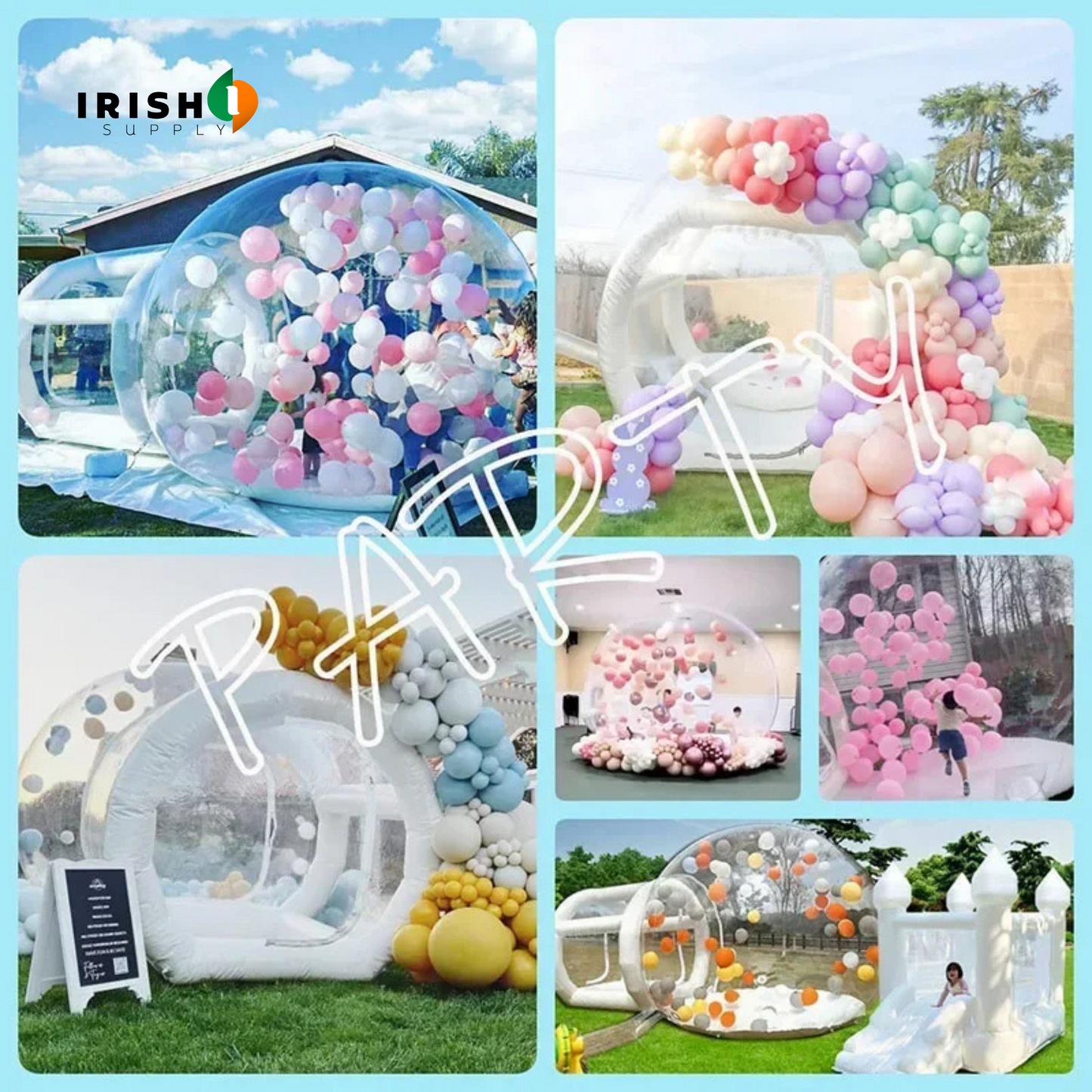 LUMIDOME 3M/10ft Inflatable Bubble Balloon House Castle