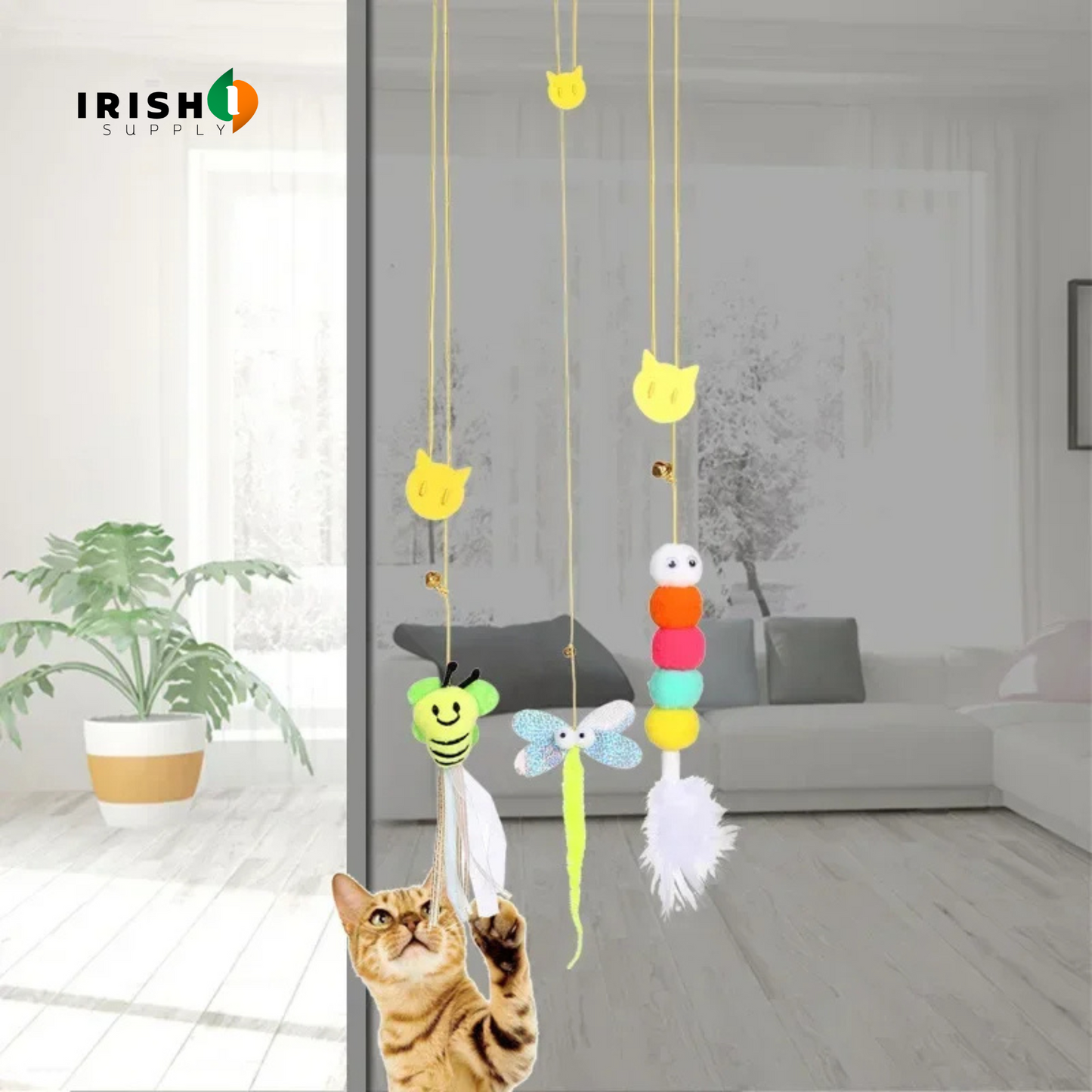 KITTYTETHER Hanging Door Type Interactive Kitten Toy