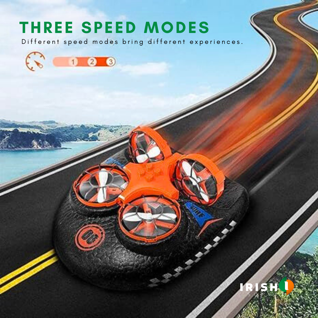 Irish Supply, QUADRASHIFT, 3 in 1  Remote Controlled Hovercraft