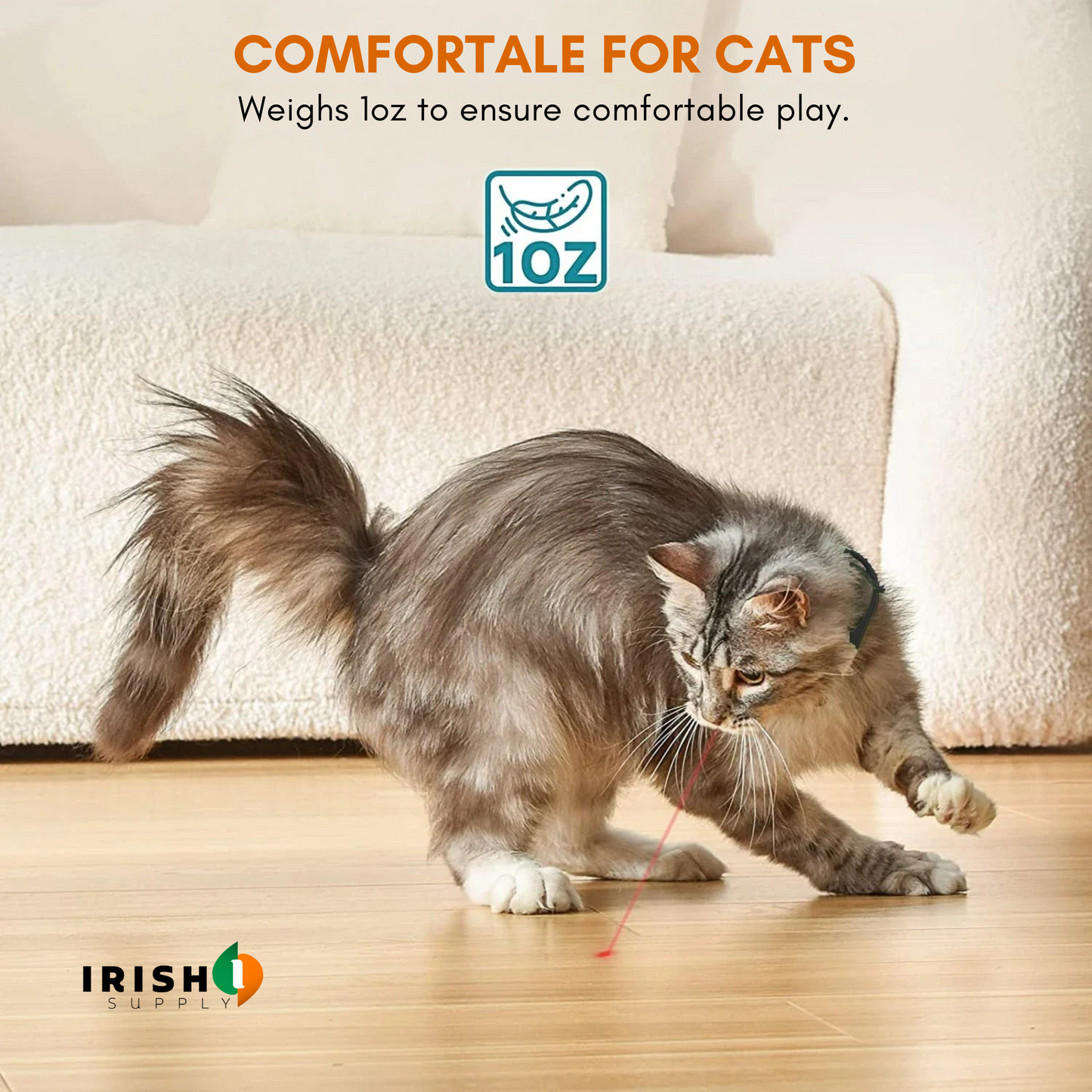 CLAWVER Interactive USB Rechargeable Cat Laser Collar