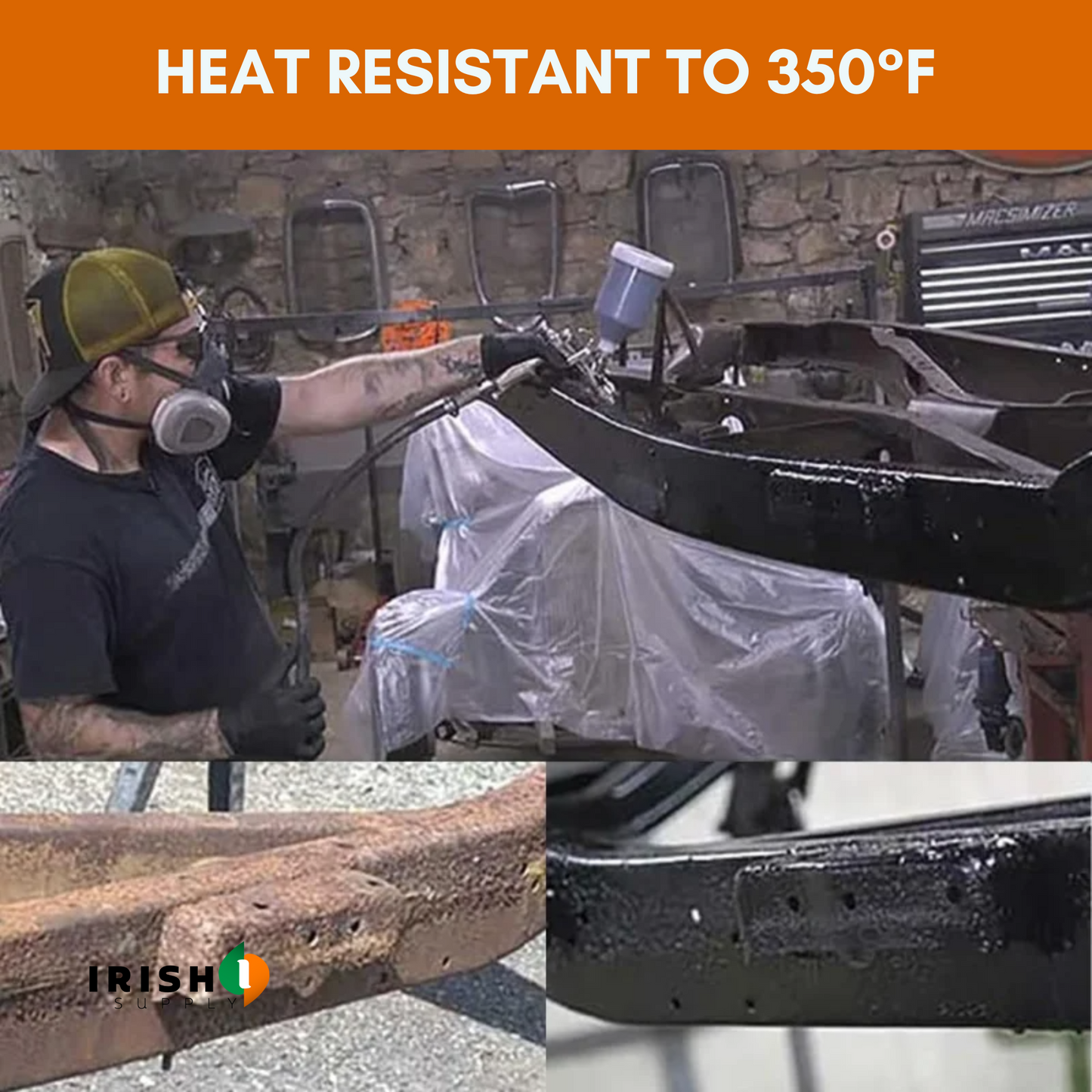 TITANCOAT 350°F Heat Resistant Matte Black Rust Encapsulator (32 fl Oz)