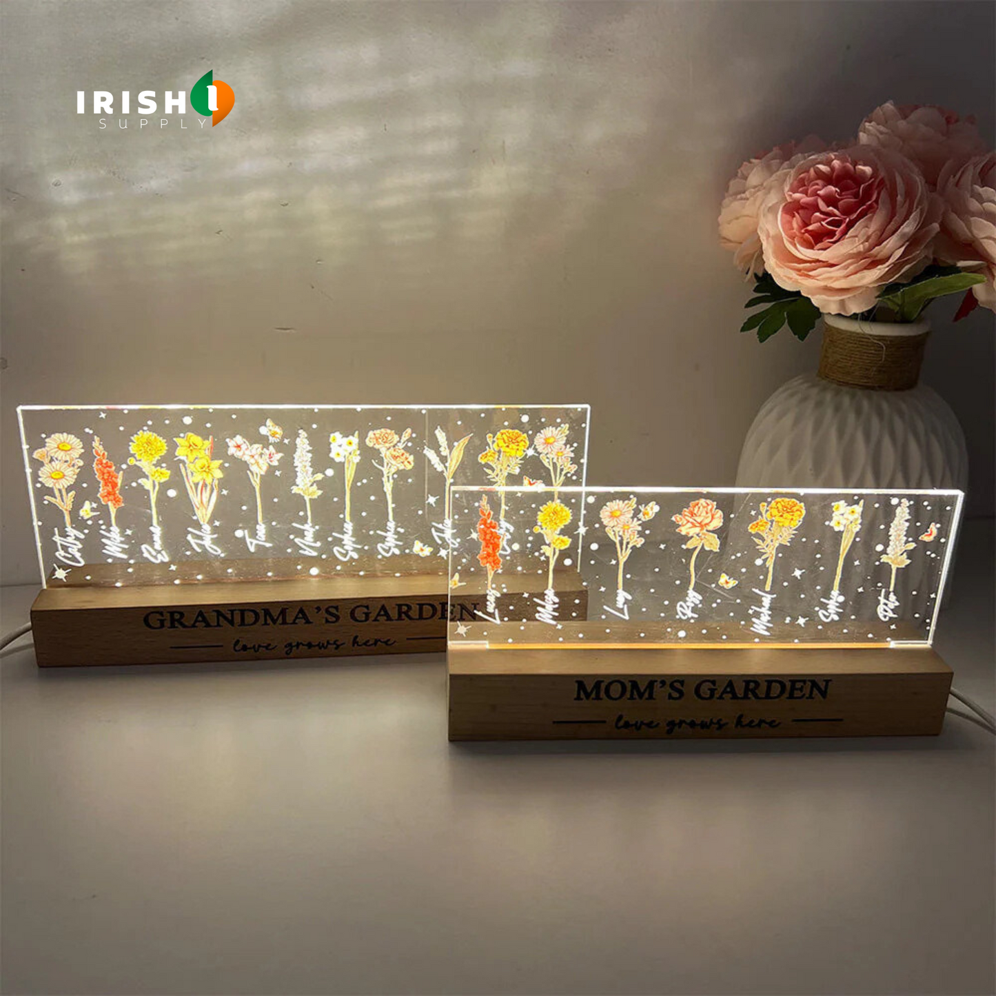 GLOWBLOOM Radiant Floral Night Light