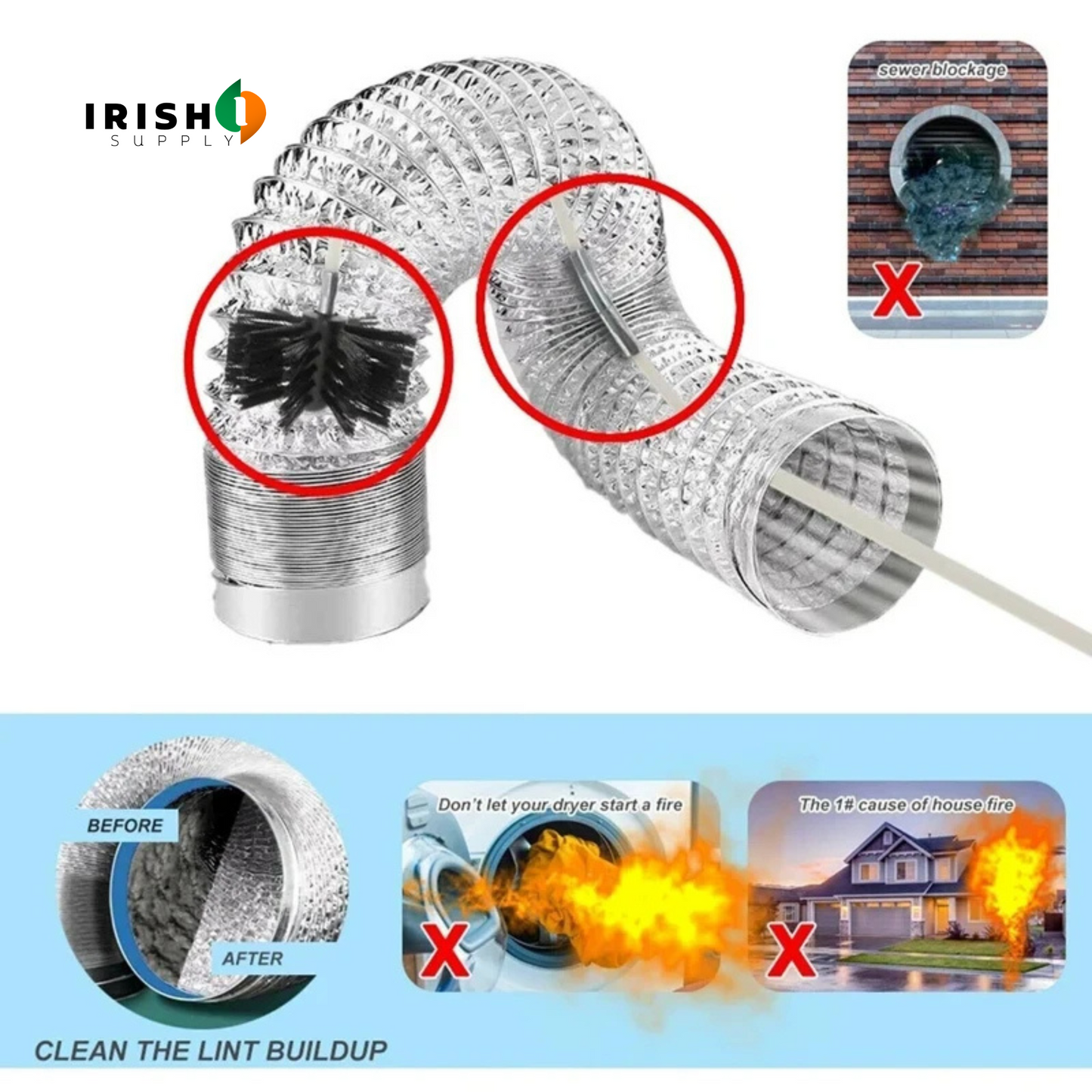 FLEEXSWEEP Flexible Rods, Spotless Flues