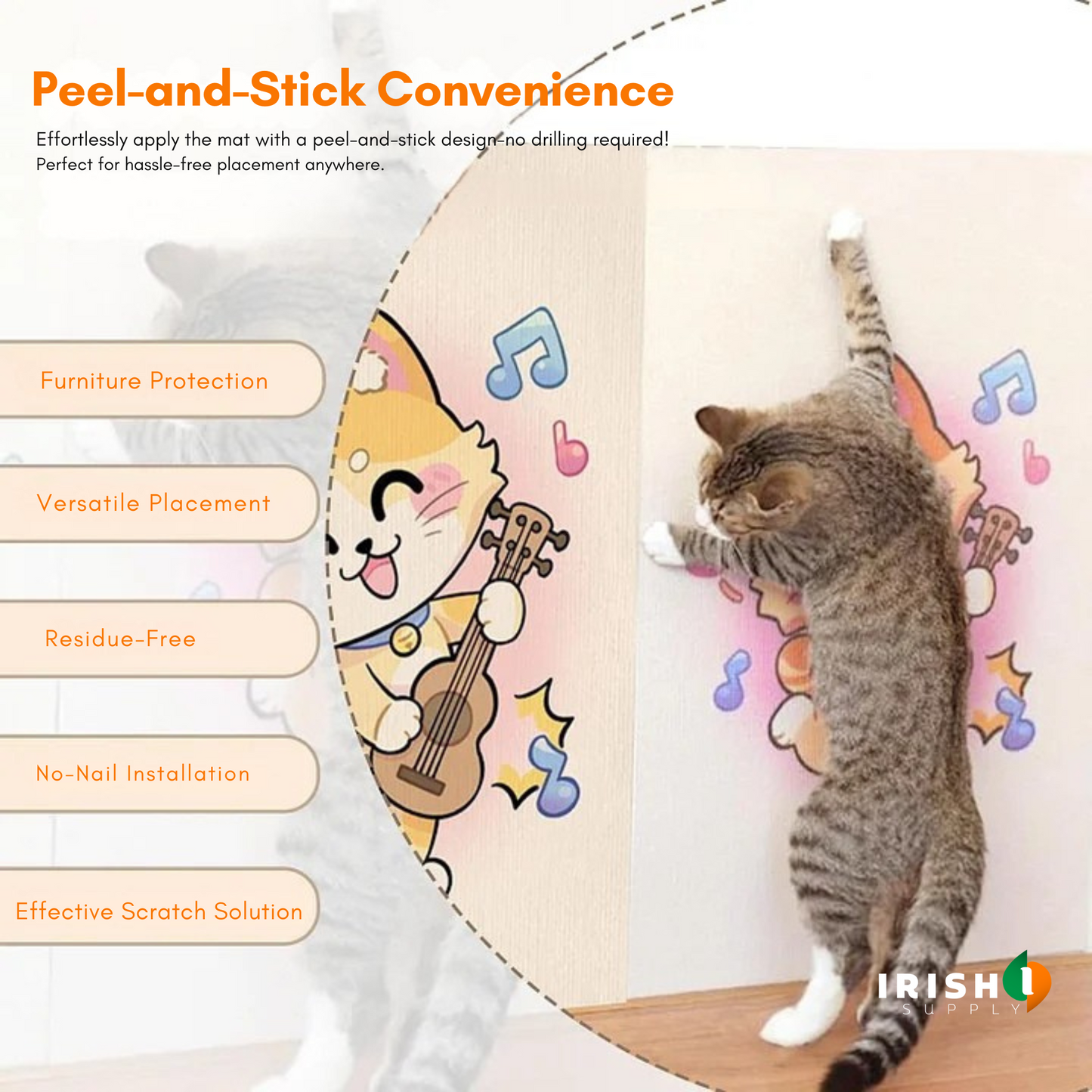 CLAWMAT  Multifunctional Cat Scratching Mat (80cm x 50cm)
