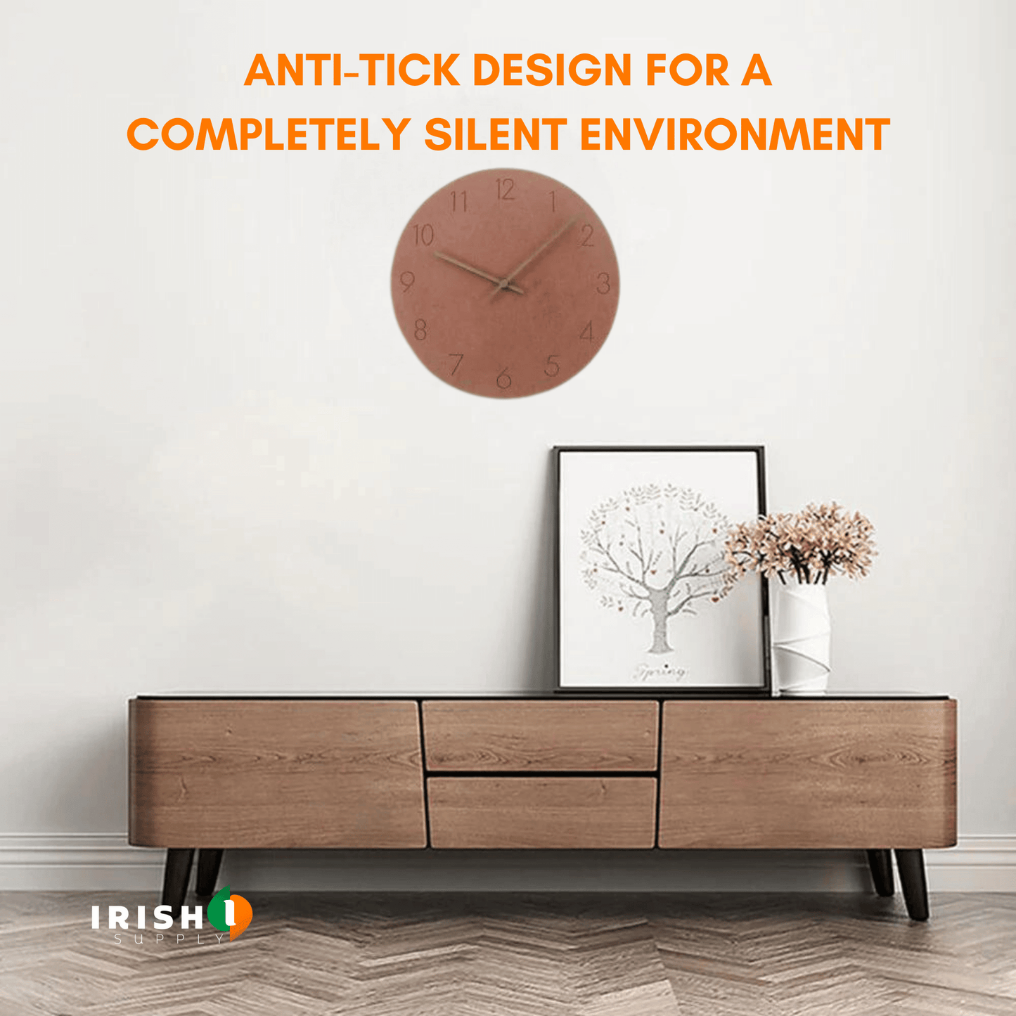 SCANDITIME Minimalist Norwegian wall clock