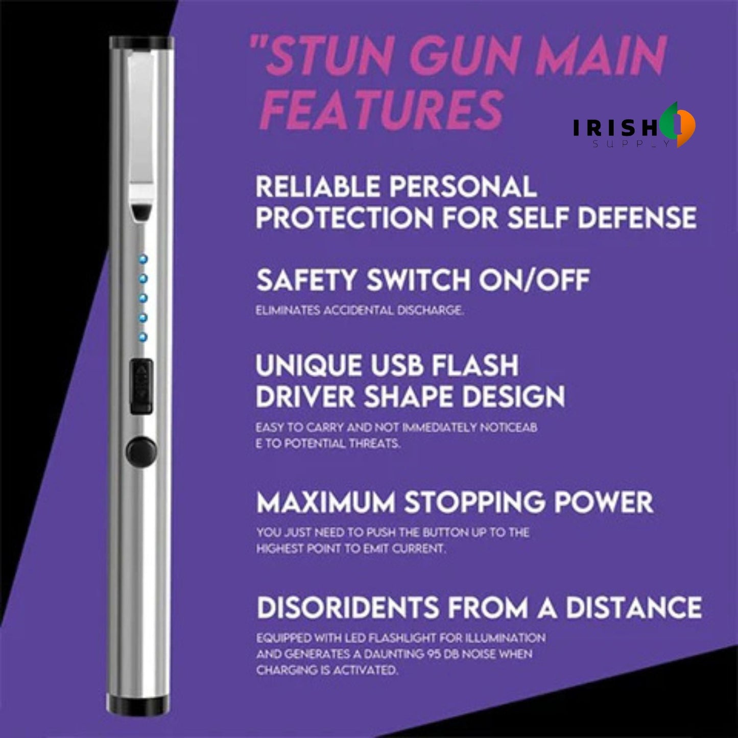 SHOCKGUARD Elite Self-Defense Stun Pen