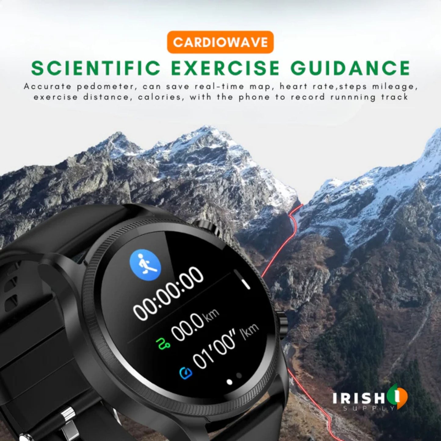 CARDIOWAVE  Smartwatch Cardiac Wellness Tracker