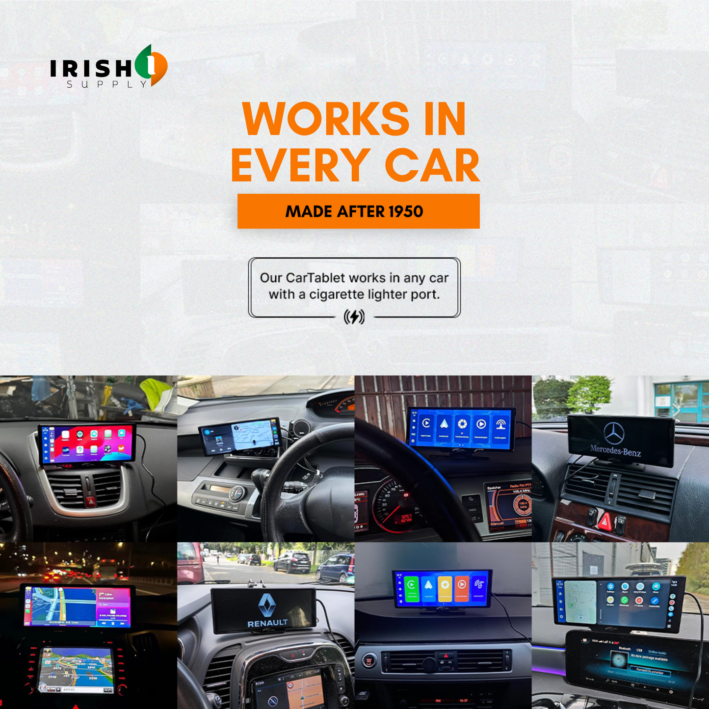 VISIONARY 10.26 Inch Car DVR Carplay Android Auto Dashcam