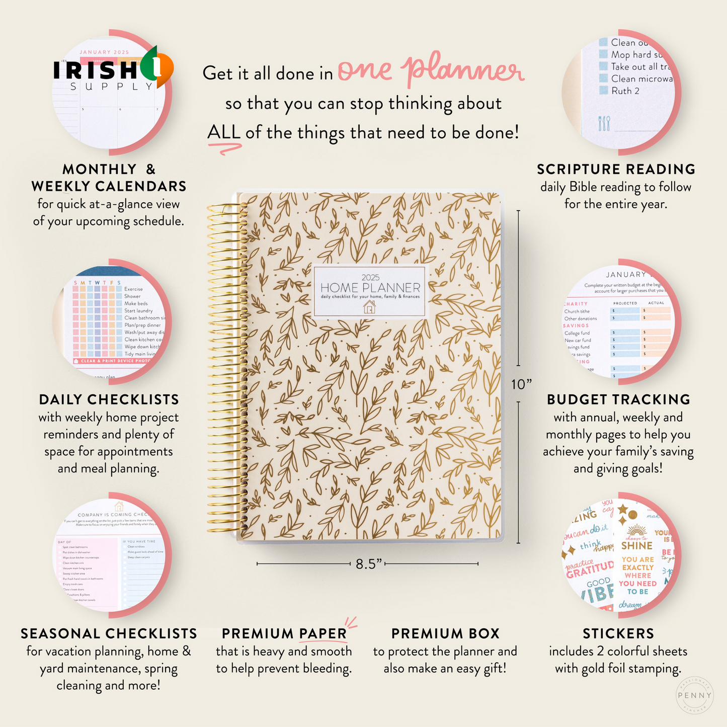 STRUCTURA 2025 Home Management Planner Home Planner