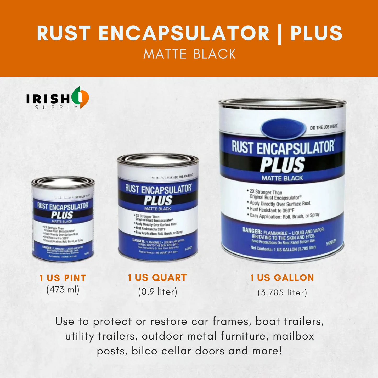 TITANCOAT 350°F Heat Resistant Matte Black Rust Encapsulator (32 fl Oz)