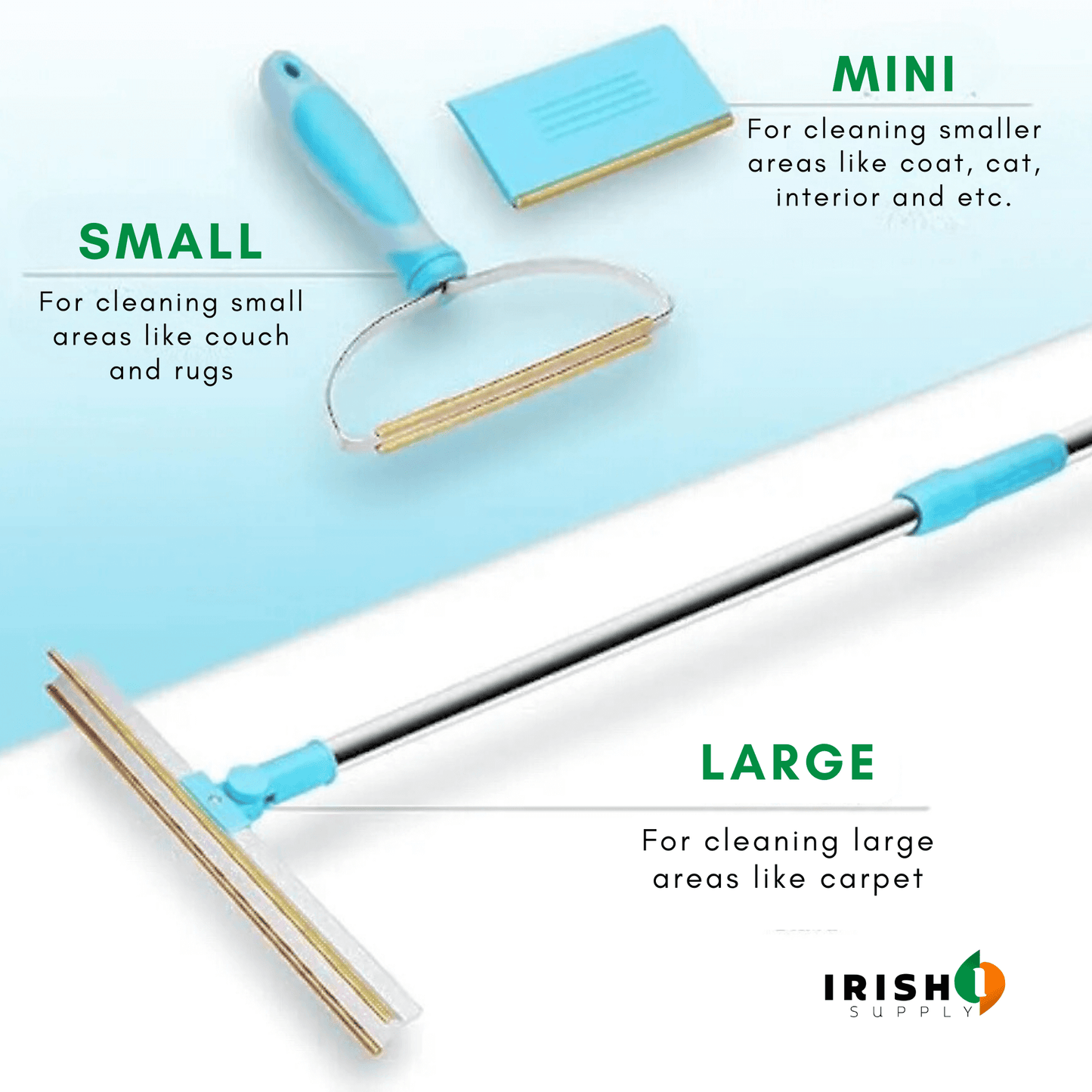 LINTMASTER Telescopic Long Handle Rug Lint Remover