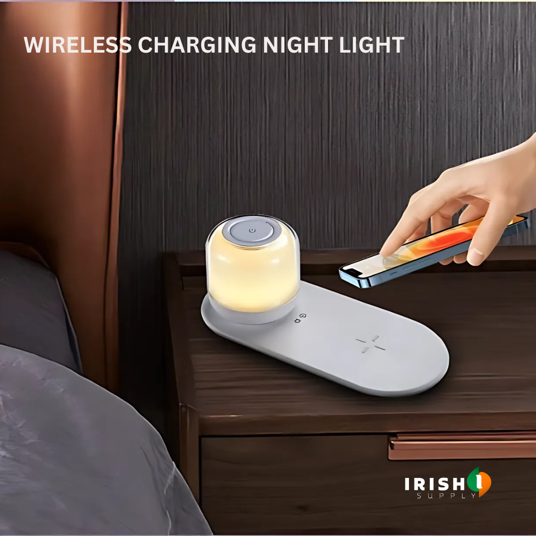 HALOCHARGE 3 In 1  Night Light Charger With Bedside Lamp