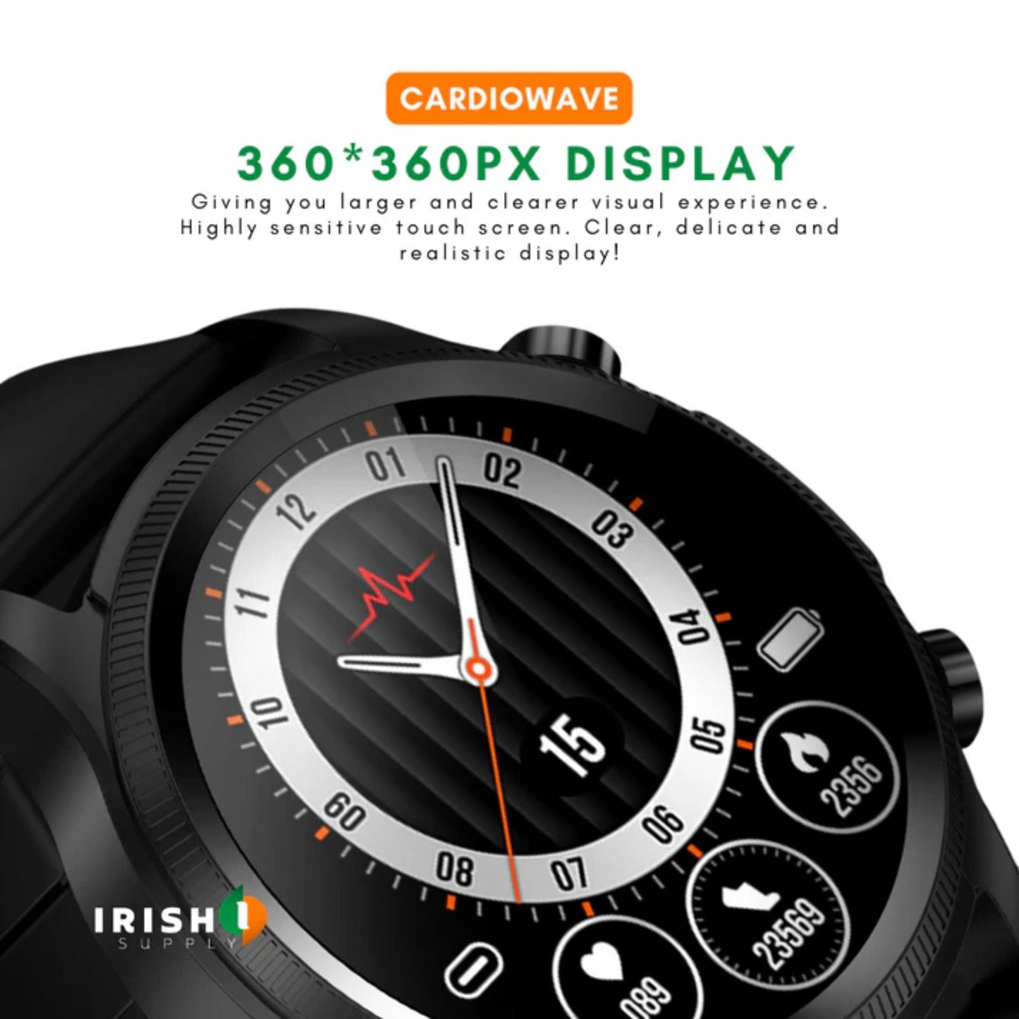 CARDIOWAVE  Smartwatch Cardiac Wellness Tracker