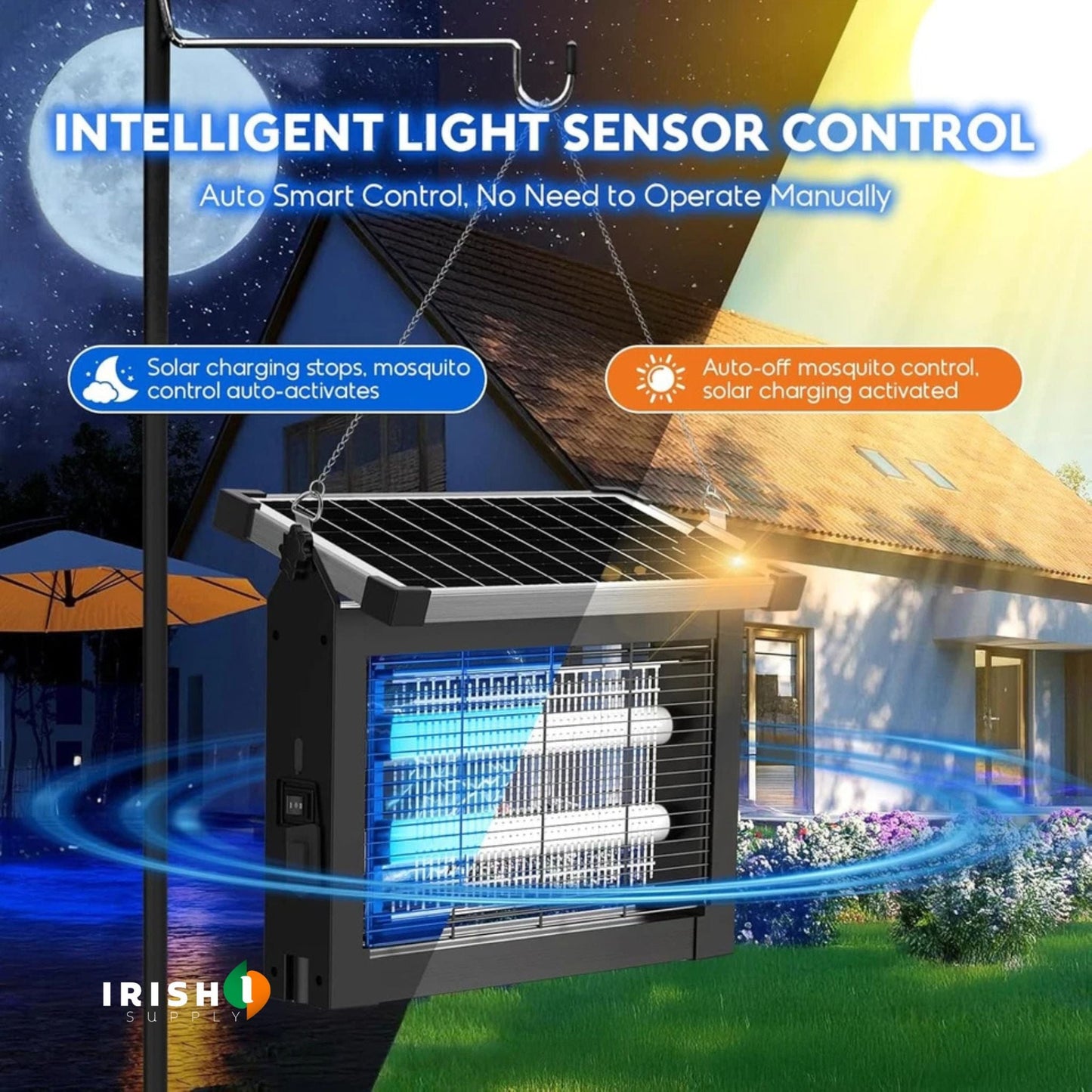ZAPTRA Solar Outdoor Insect Eliminator