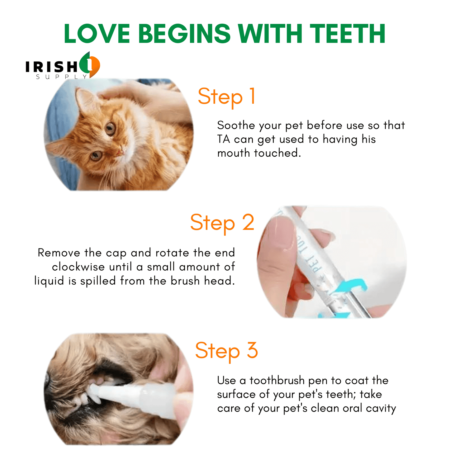 CLEANBITE Pet Toothbrush Pen