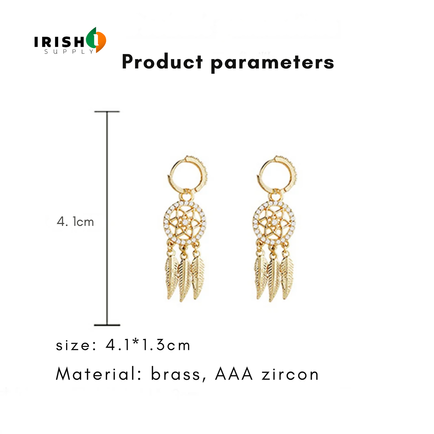 LUNARA  Exquisite Dream Catcher Dangle Earrings