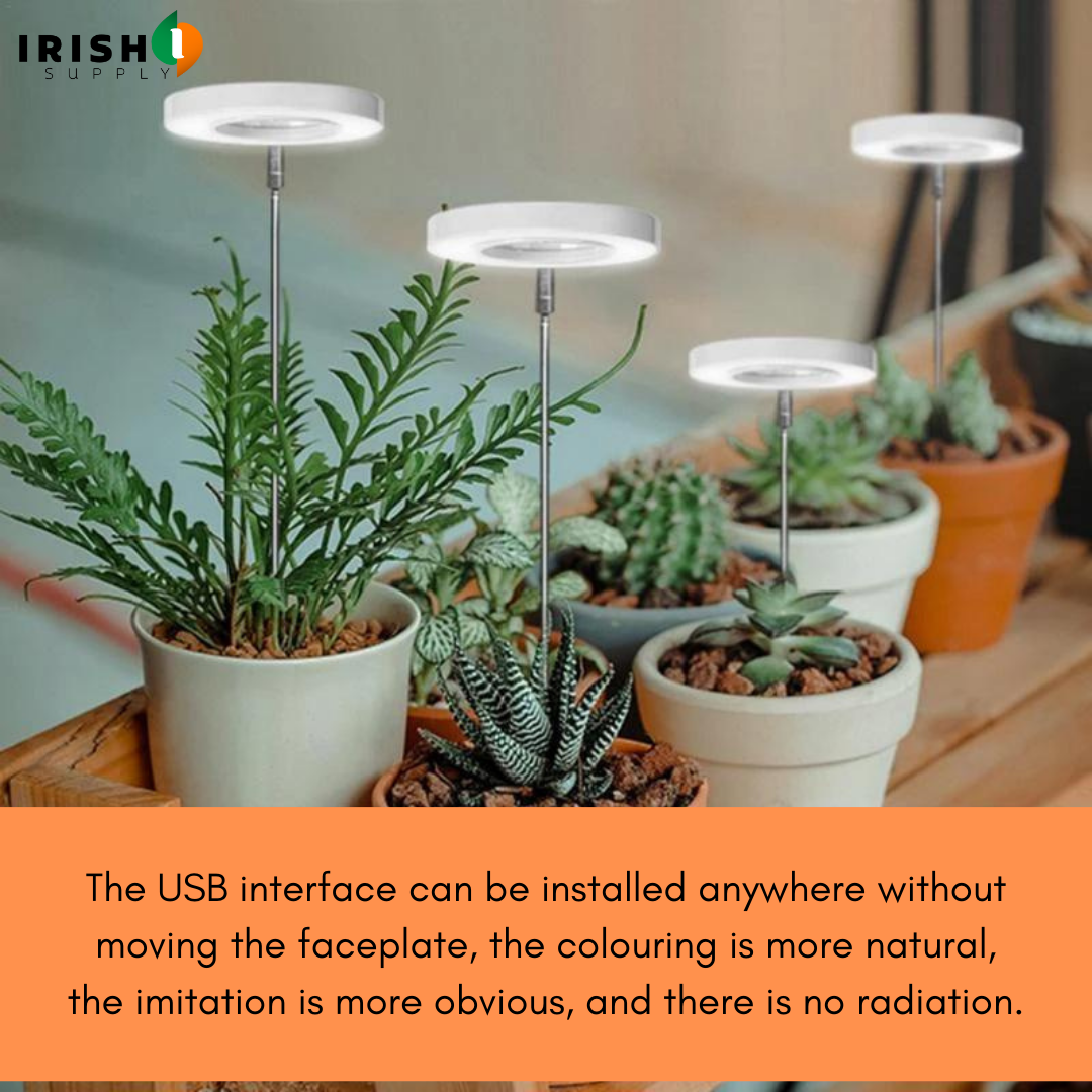 Irish Supply, GROWHALO Ring Grow Lights for Indoor Plants