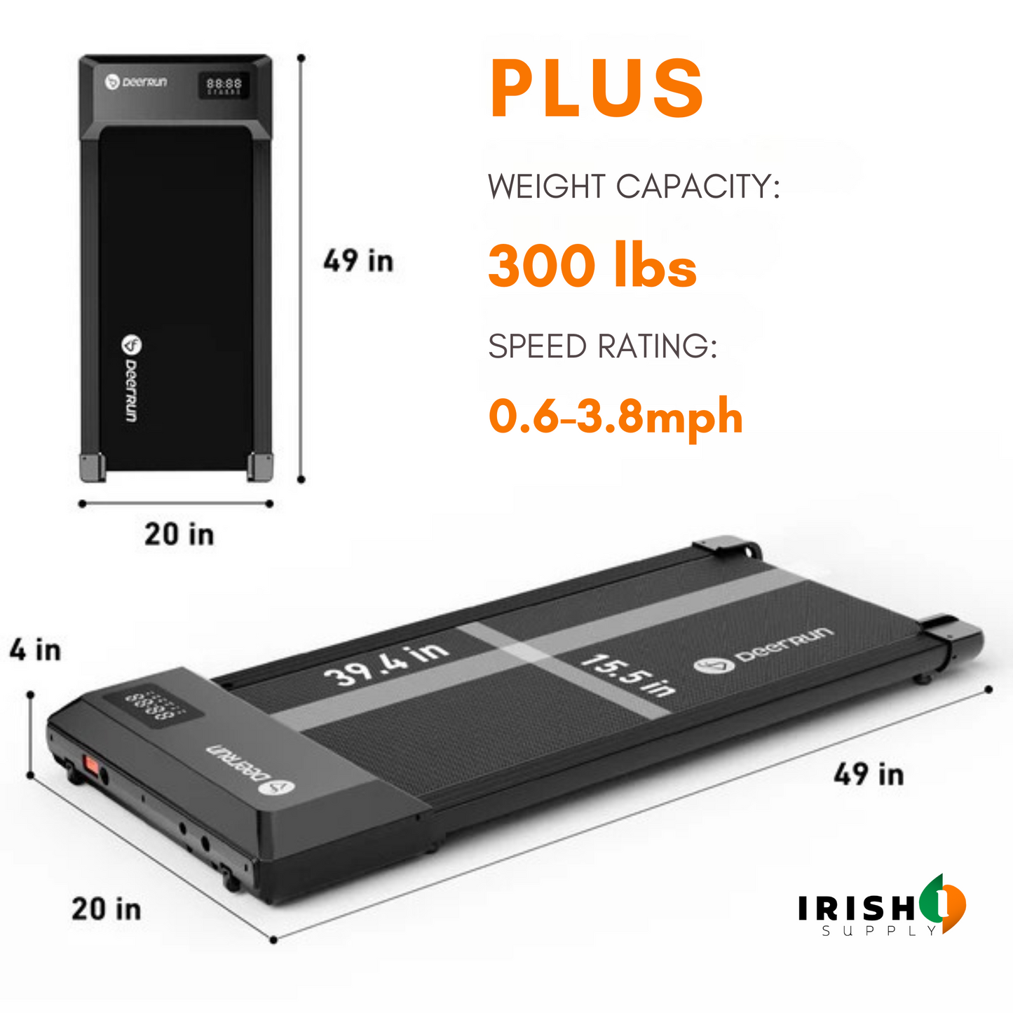 ENDURA Walking pad Treadmill with Remote Control