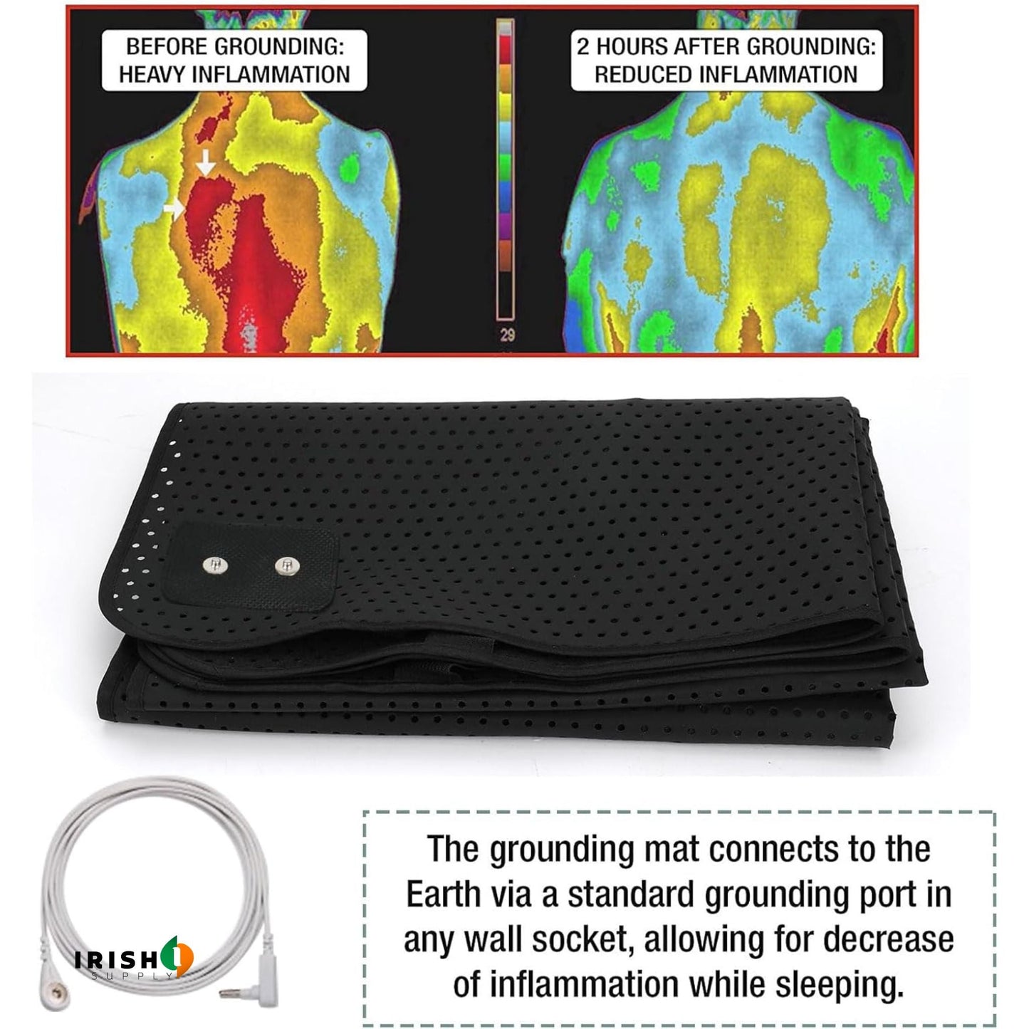 STATICURE Leather Electrostatic Grounding Pad