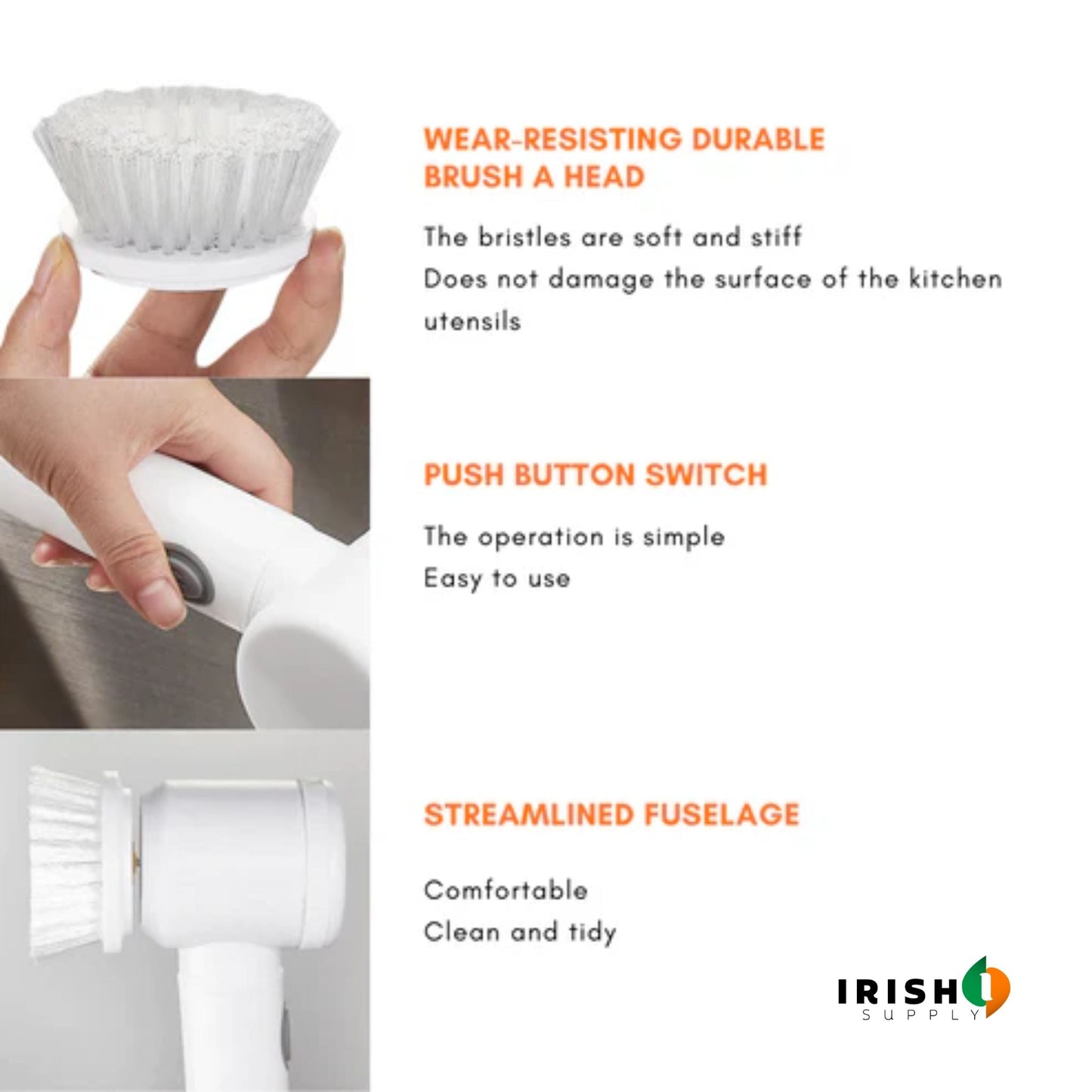 RushBrush­™ Handheld Electric Brush