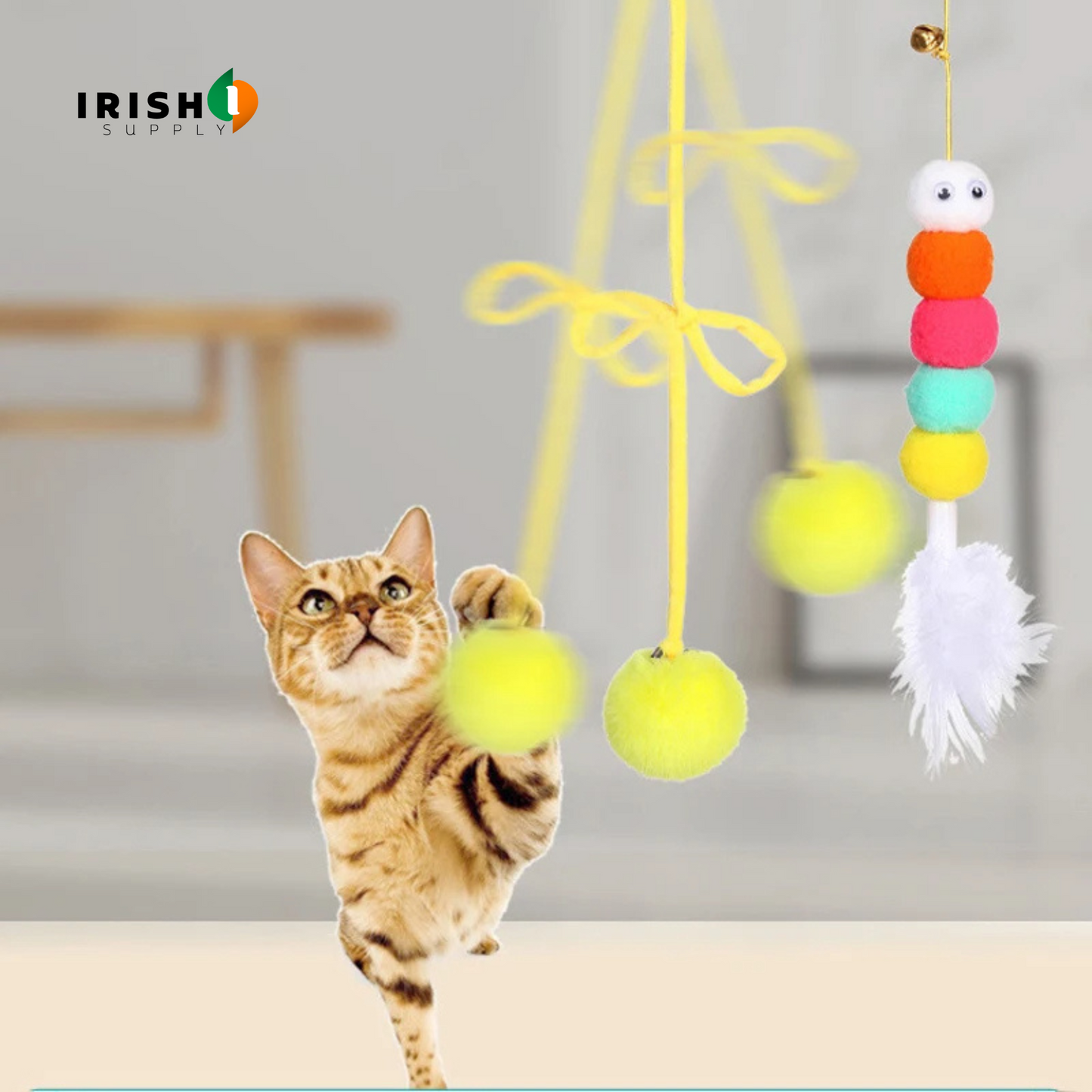 KITTYTETHER Hanging Door Type Interactive Kitten Toy
