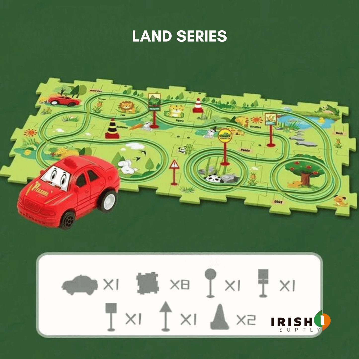 TRAMCRAFT Kids Car Track Set