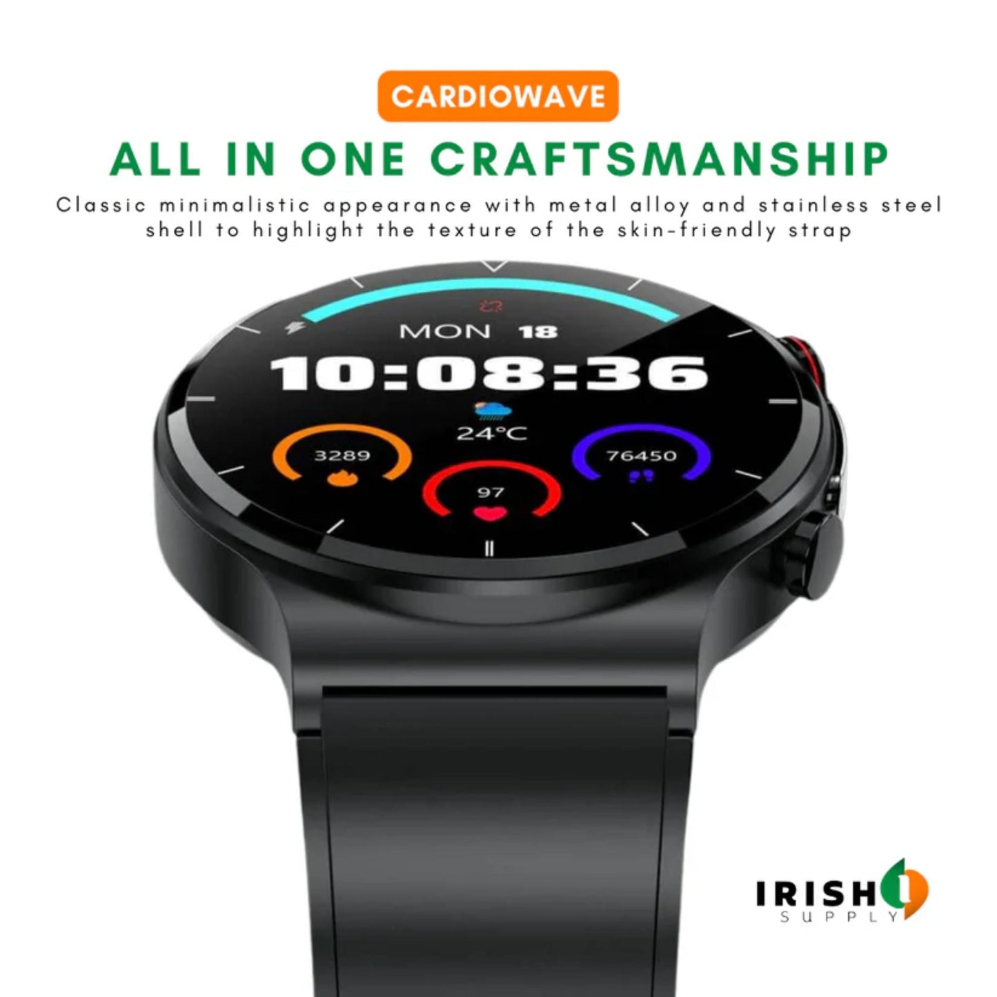 CARDIOWAVE  Smartwatch Cardiac Wellness Tracker