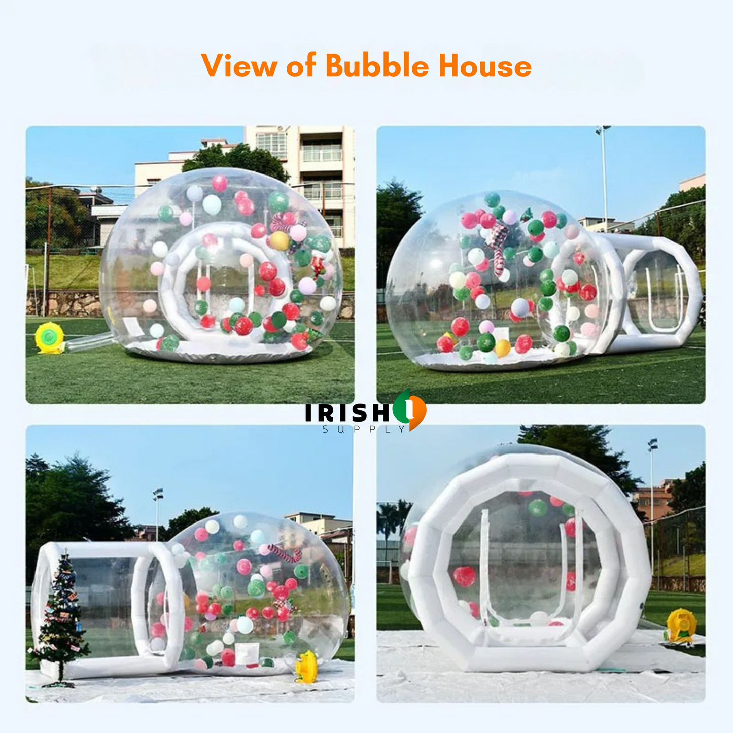 LUMIDOME 3M/10ft Inflatable Bubble Balloon House Castle