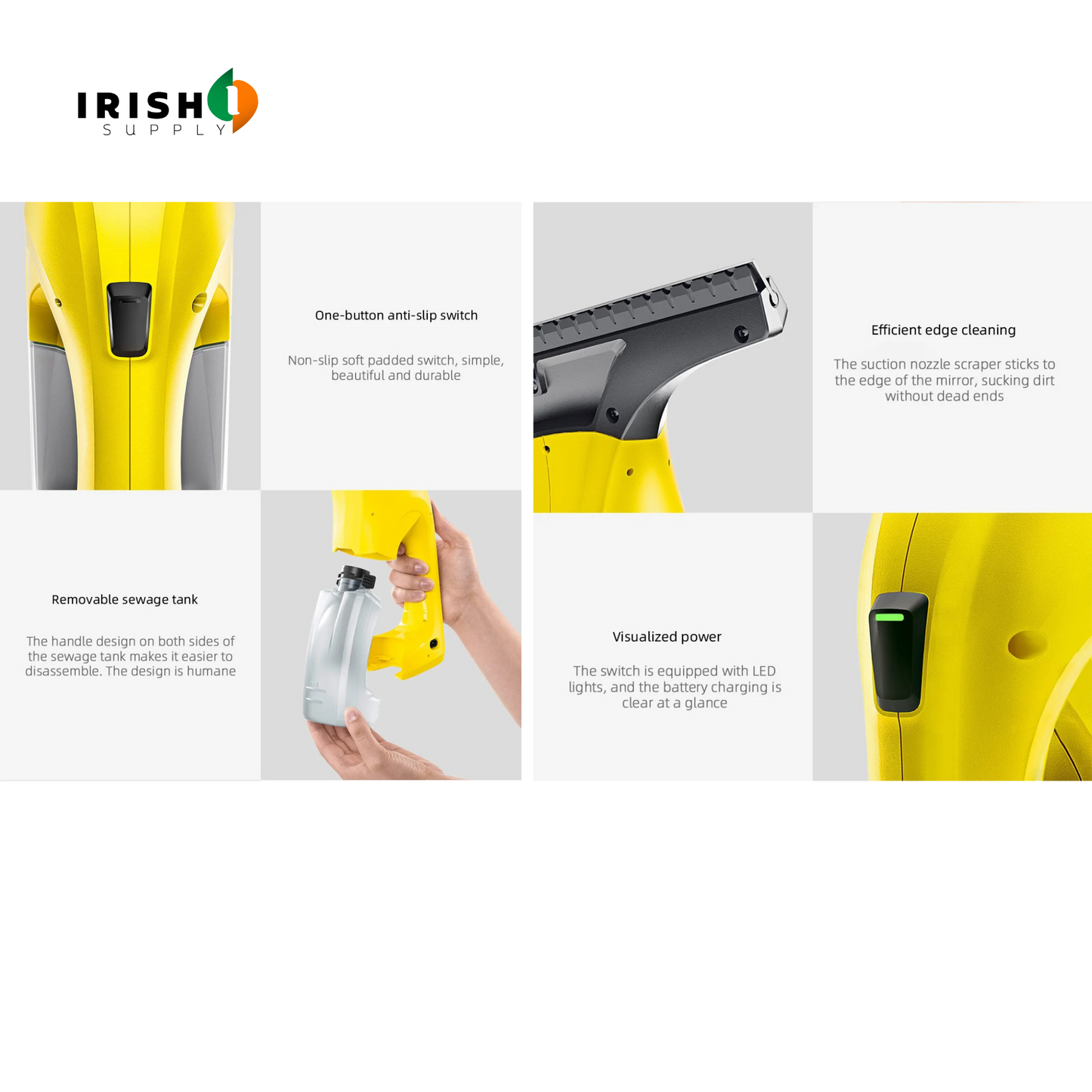 SUCTIONMAX Electric Window Vacuum Squeegee