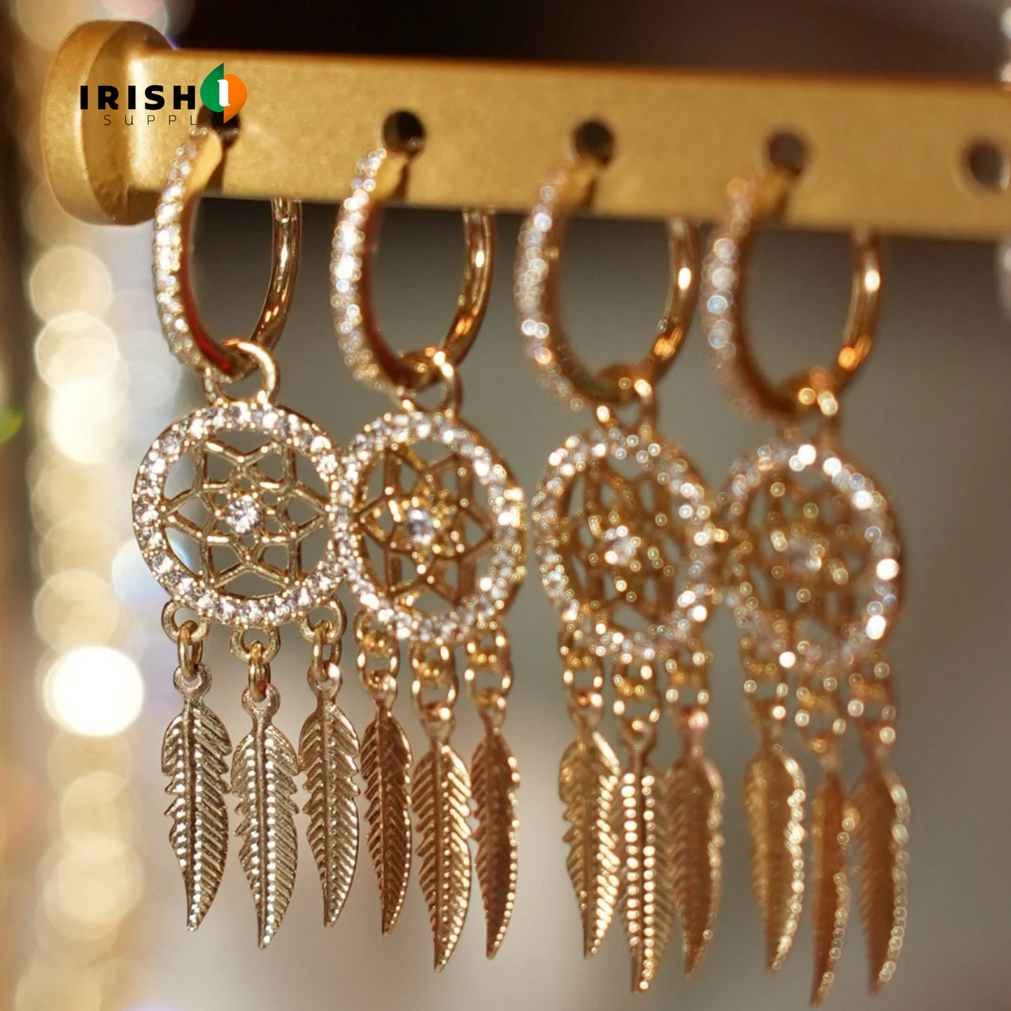 LUNARA  Exquisite Dream Catcher Dangle Earrings
